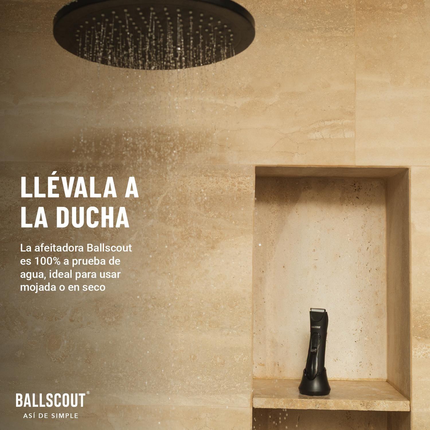 Afeitadora Ballscout Smooth Resistente Al Agua Kit Negro Mate-5