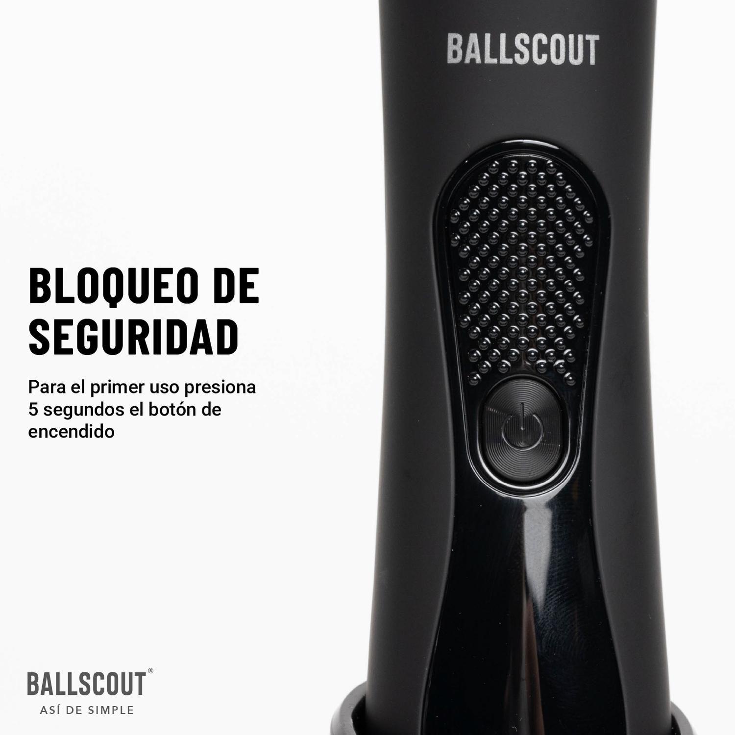 Afeitadora Ballscout Smooth Resistente Al Agua Kit Negro Mate-6