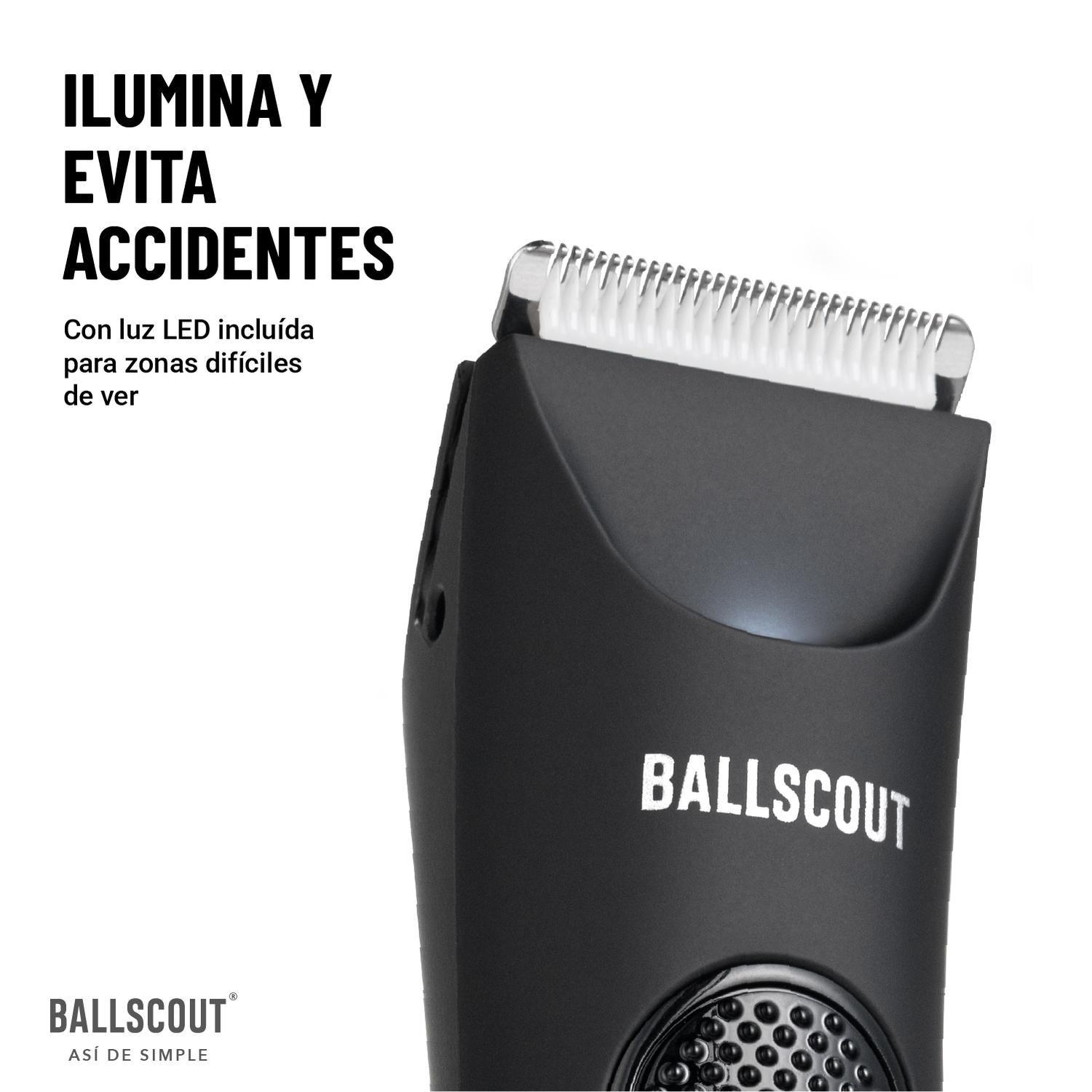 Afeitadora Ballscout Smooth Resistente Al Agua Kit Negro Mate-7