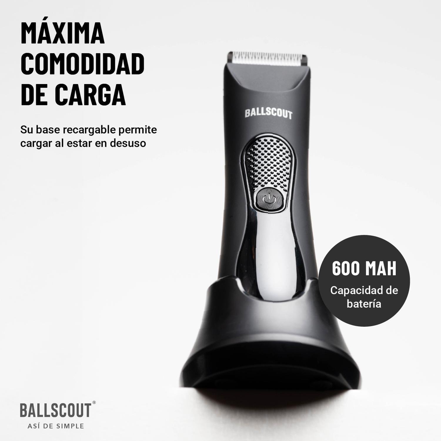 Afeitadora Ballscout Smooth Resistente Al Agua Kit Negro Mate-8