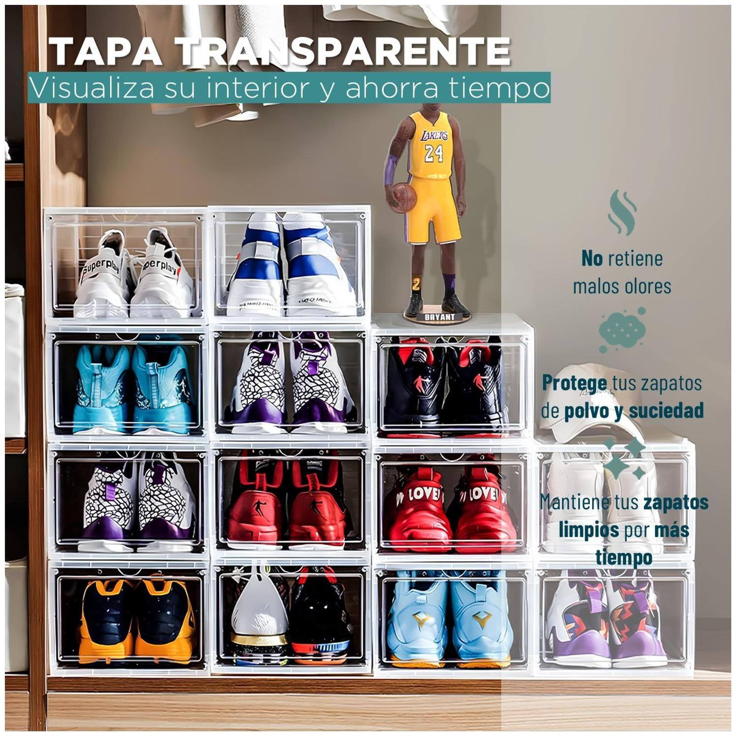 Caja Organizadora De Zapatos Set X4 Banhaus Apilable Premium-6