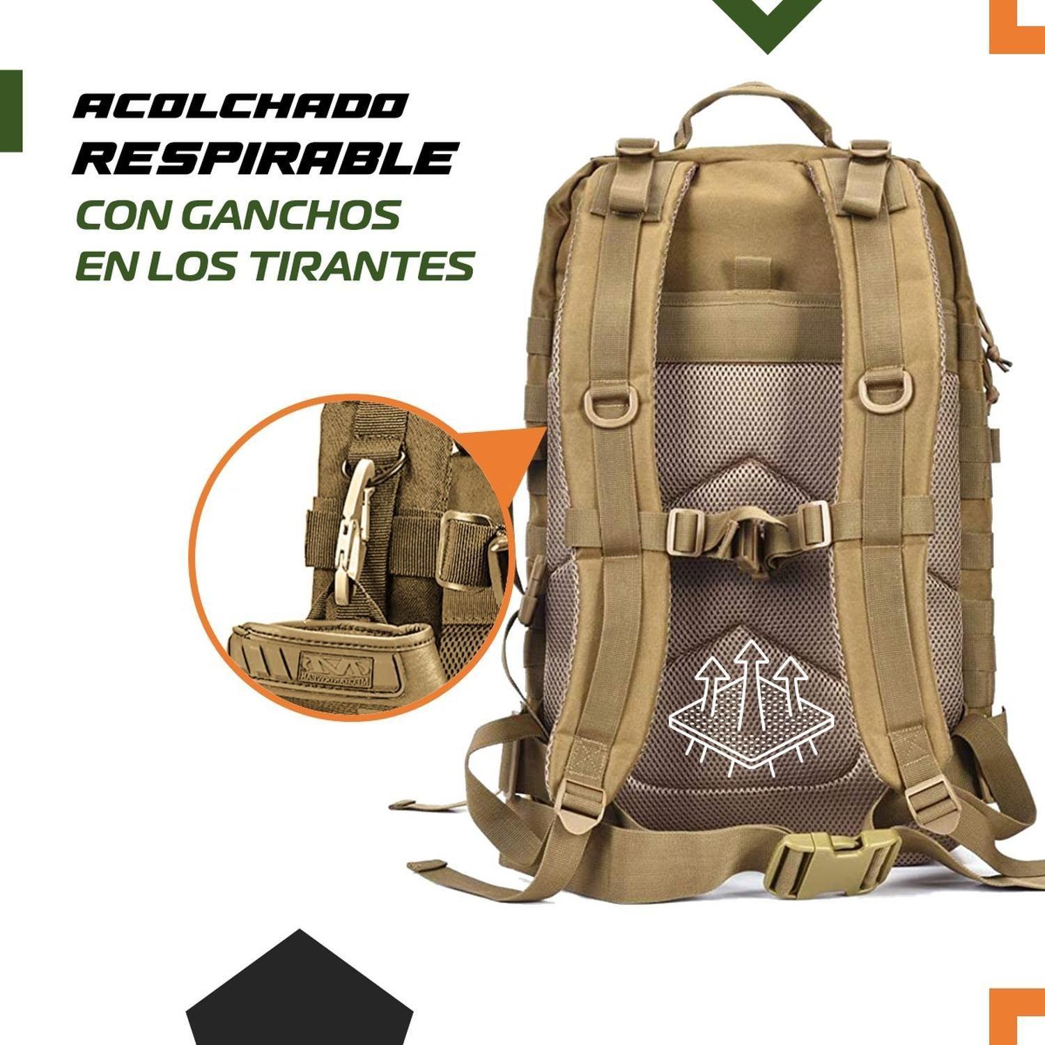 Mochila Tactica Militar Outdoor Pentagon 45l Impermeable 45 cafe-4