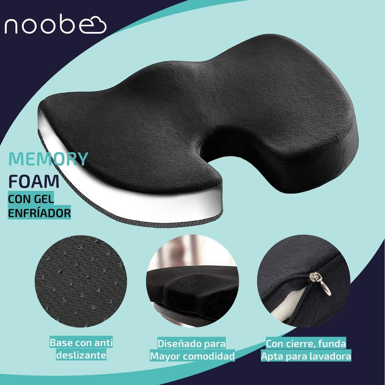 Cojin Memoria Lumbar Ortopedico Noobe Para Asiento Silla-7