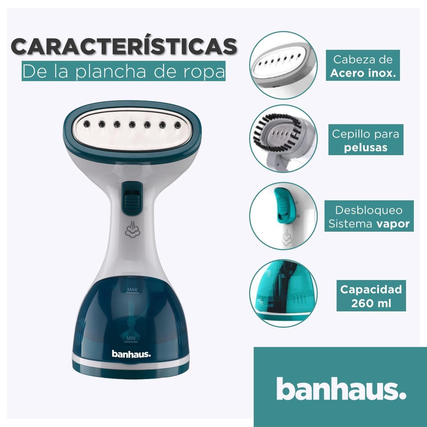 Plancha a Vapor Vertical Vaporizador Ropa Banhaus Portatil-3