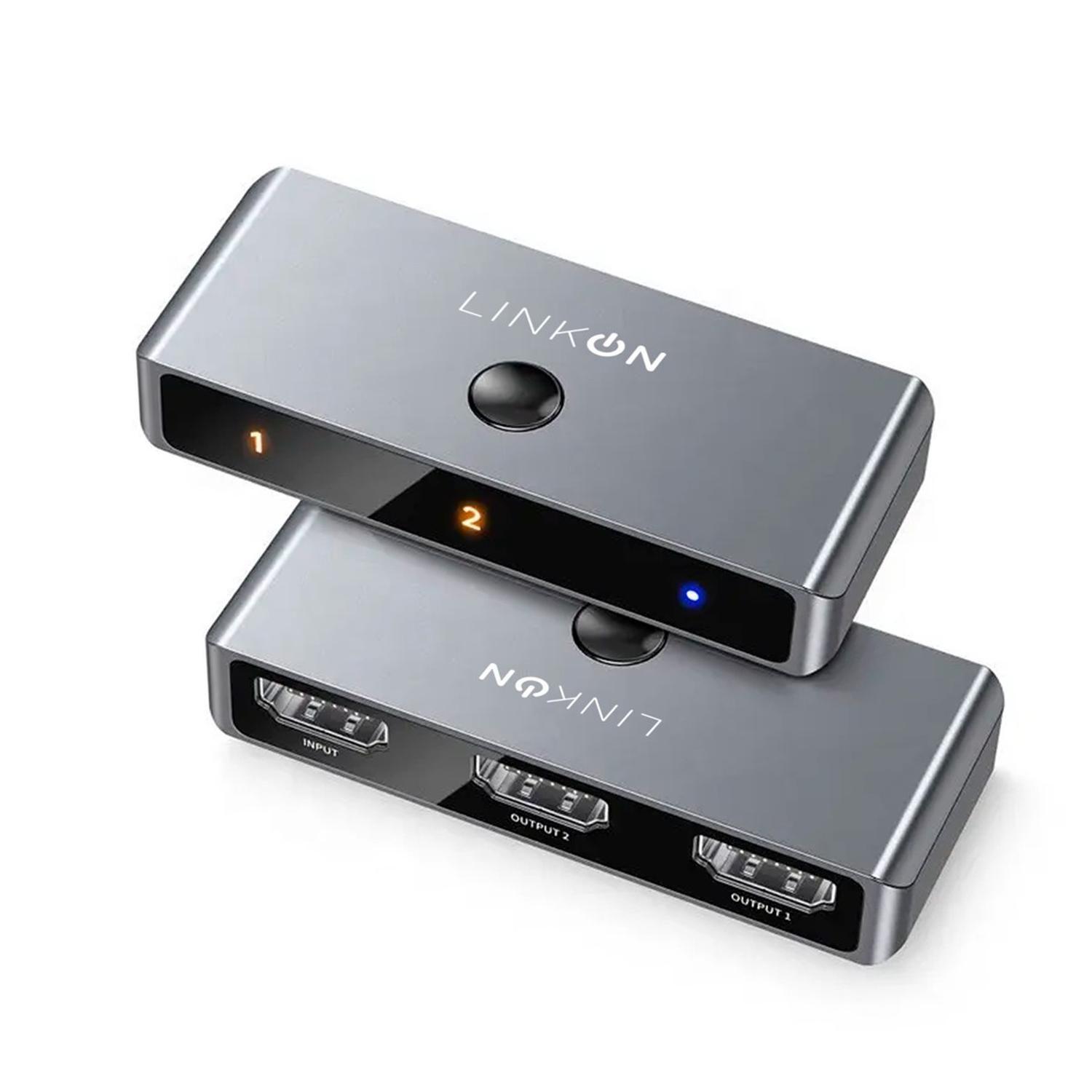 Splitter Switch HDMI 3 en 1 Linkon 4k 60Hz PS Xbox HDTV-0