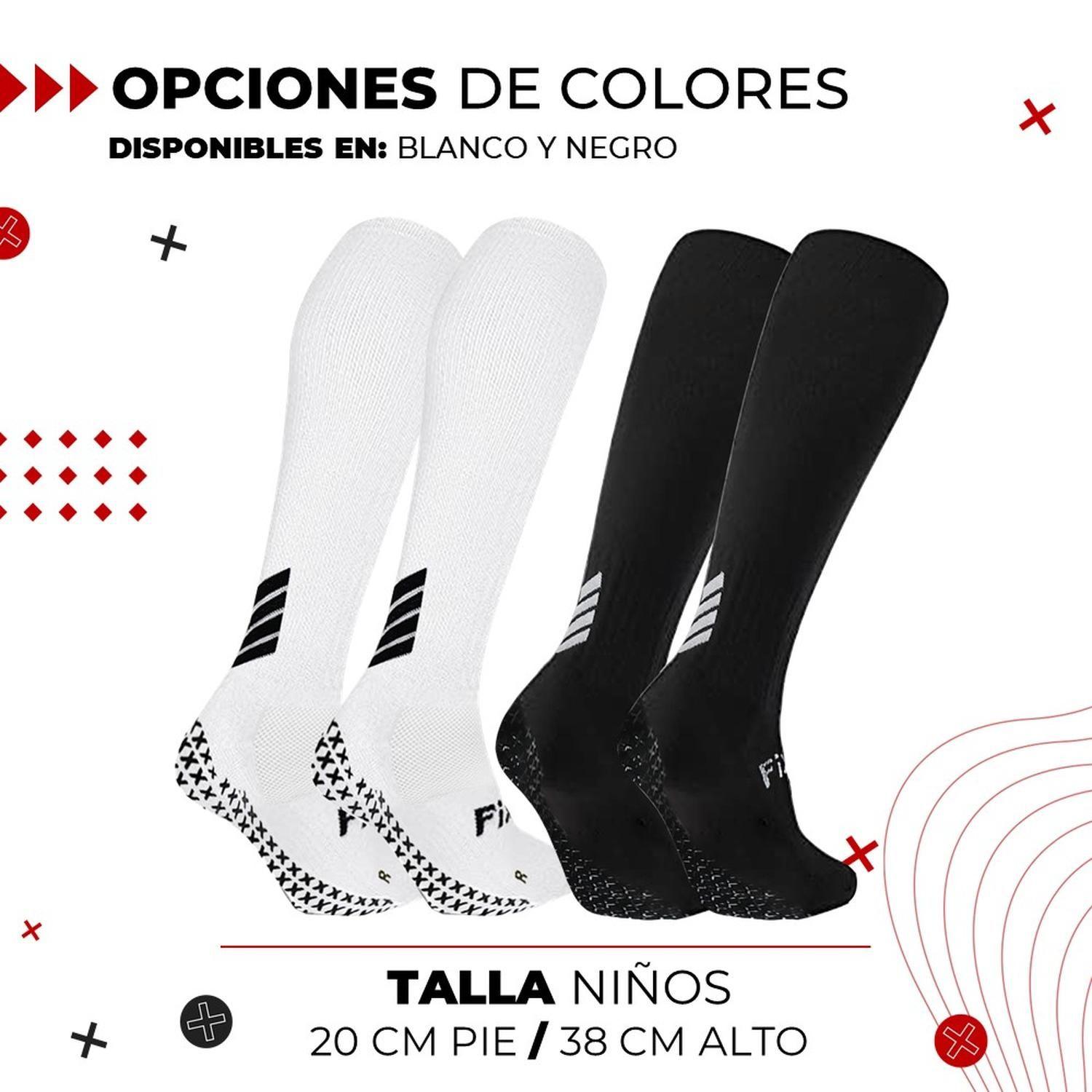 Medias Futbol Deportivas Niños Antideslizantes Fitnics Set 2-8