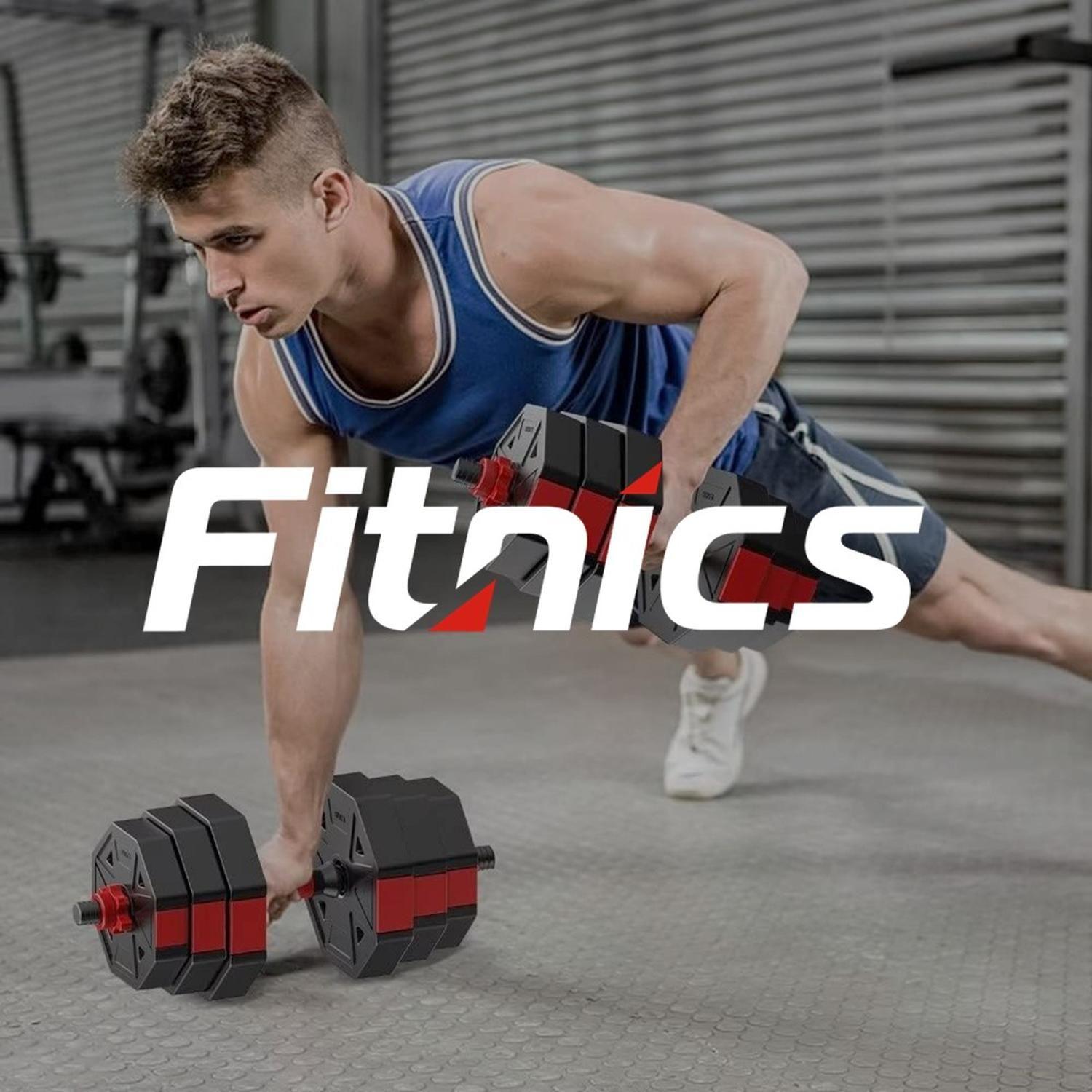 Mancuernas Ajustables 20 Kg Total Set 2en1 + Barra-8