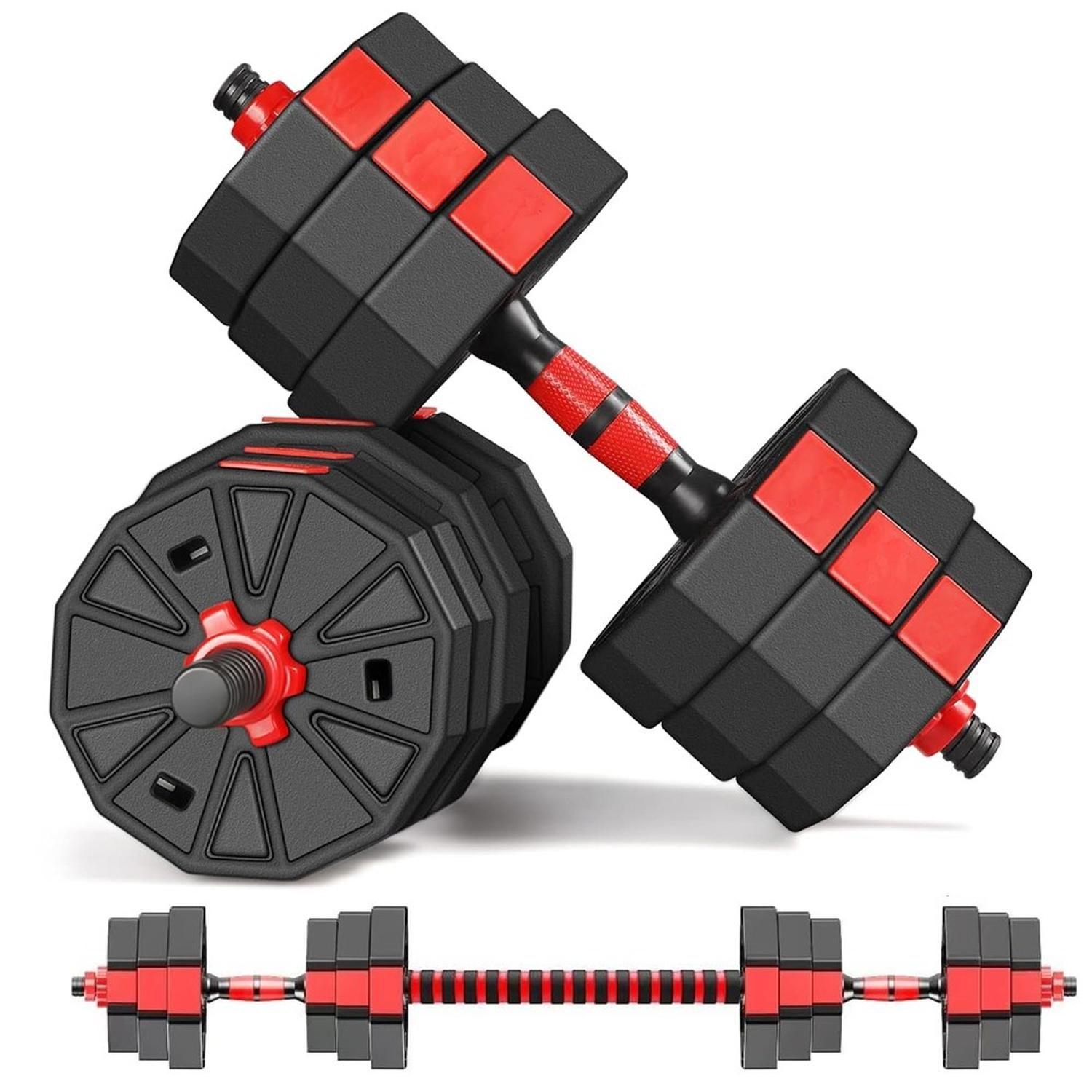 Mancuernas Ajustables 20 Kg Total Set 2en1 + Barra-0