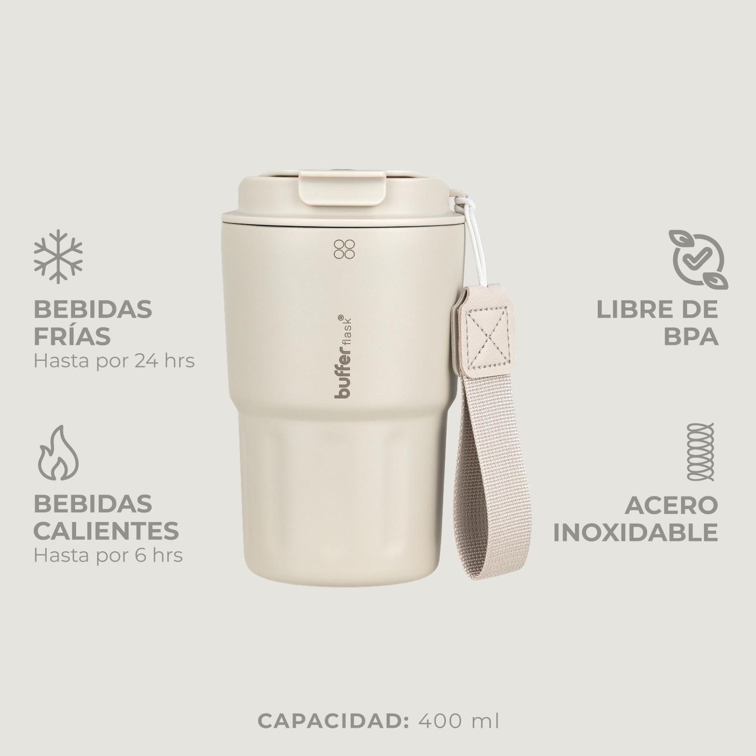 Vaso Termico Termo Buffer Bebidas Calientes Frias Mug 400ml-3