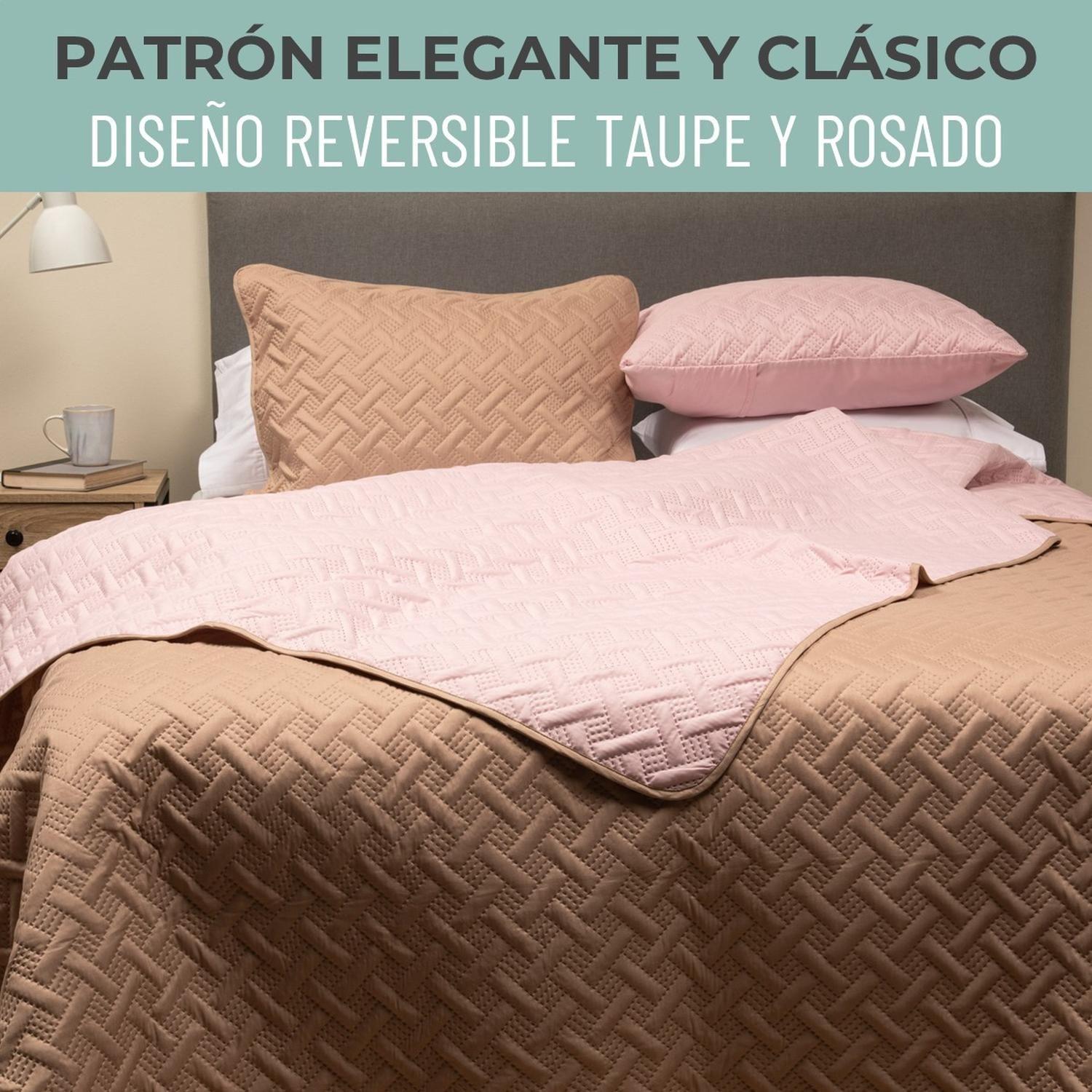 Cubrecama Quilt Reversible + fundas Almohada King/Super King-2