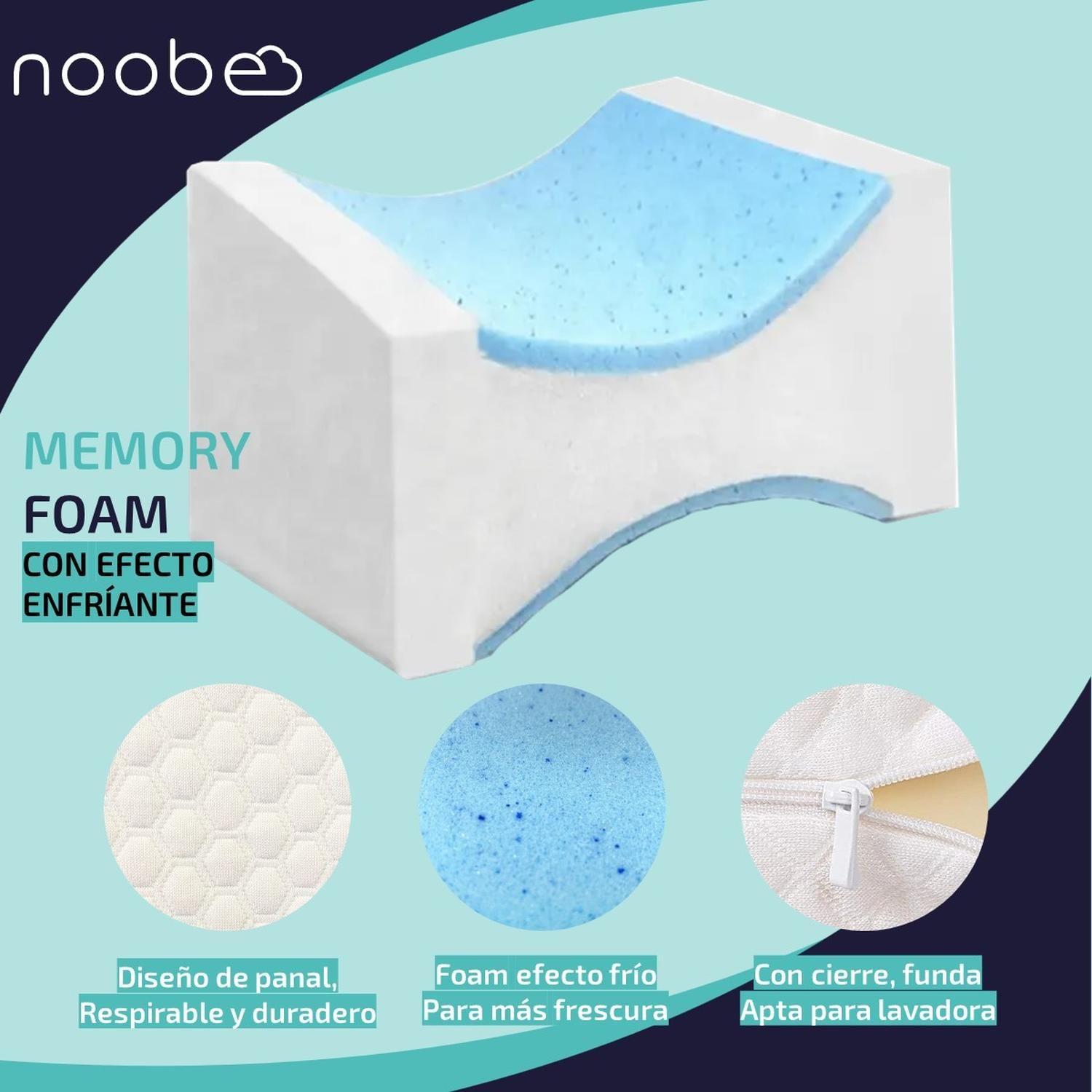 Cojin Almohada Ortopedico Para Piernas Noobe Memory Foam-3
