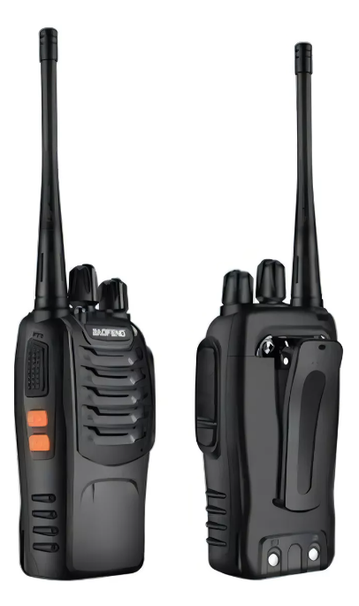 Pack 2 Radios Transmisor Walkie Talkie Baofeng 888s Color Negro Bandas De Frecuencia 400-470 Mhz-0