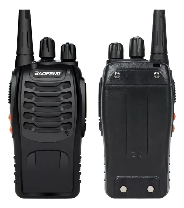 Pack 2 Radios Transmisor Walkie Talkie Baofeng 888s Color Negro Bandas De Frecuencia 400-470 Mhz-1