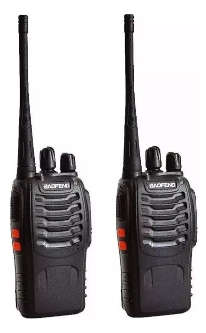 Pack 2 Radios Transmisor Walkie Talkie Baofeng 888s Color Negro Bandas De Frecuencia 400-470 Mhz-2