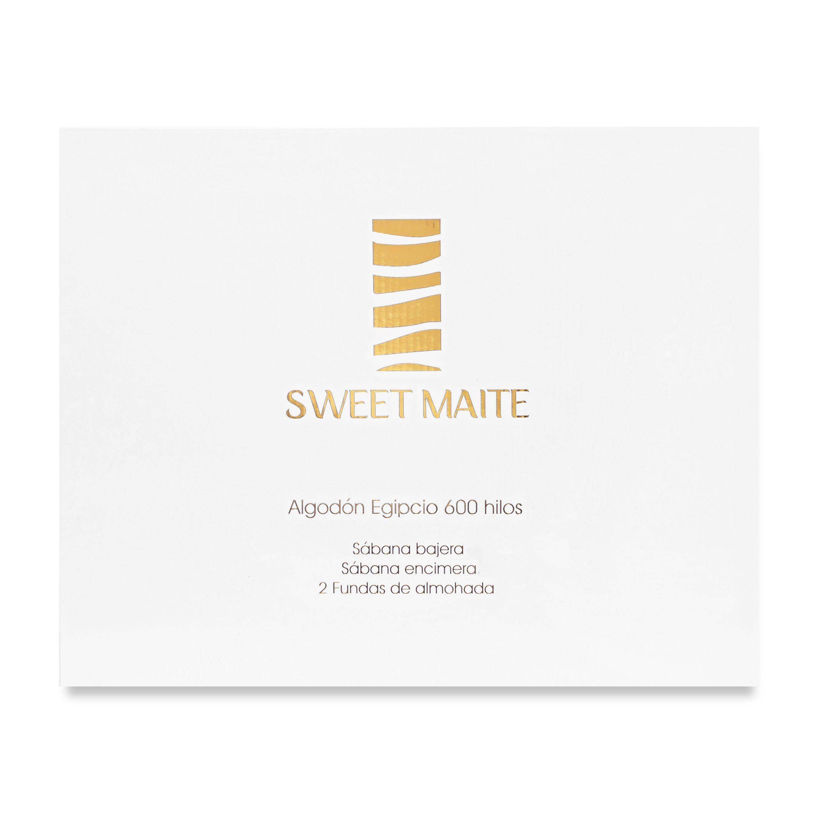 Sábana Bajera Sweet Maite Super King 600 Hilos-1