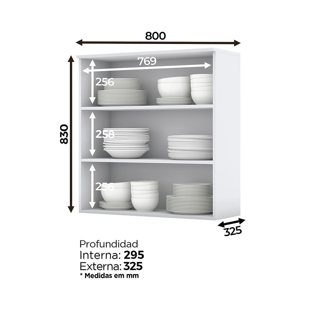 
MUEBLE AEREO COCINA AMERICANA 2 PUERTAS BLANCO-2