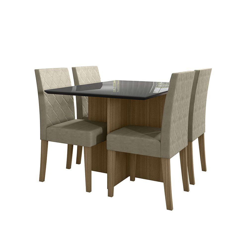 JUEGO DE COMEDOR 4 SILLAS HOME MOBILI HALO-0