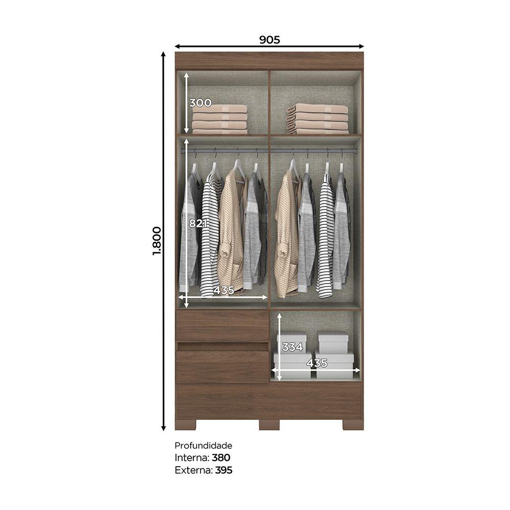 CLOSET 4PUERTAS FETE BICOLOR-2