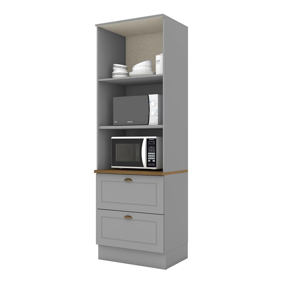 MÓDULO COCINA 2 PUERTAS 2 CAJONES GRIS NATUE-2