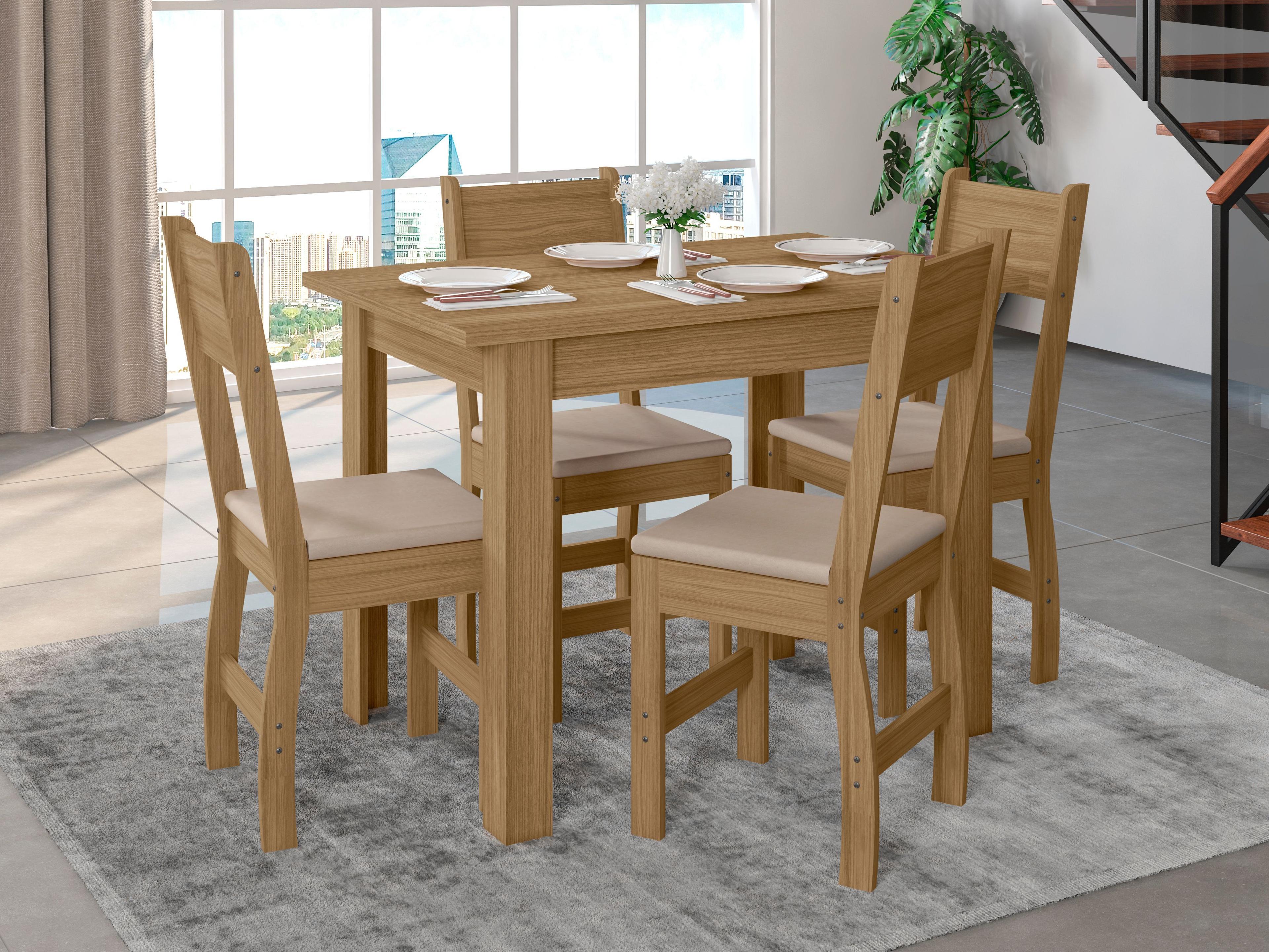 JUEGO DE COMEDOR BELLAGIO 4 SILLAS-4