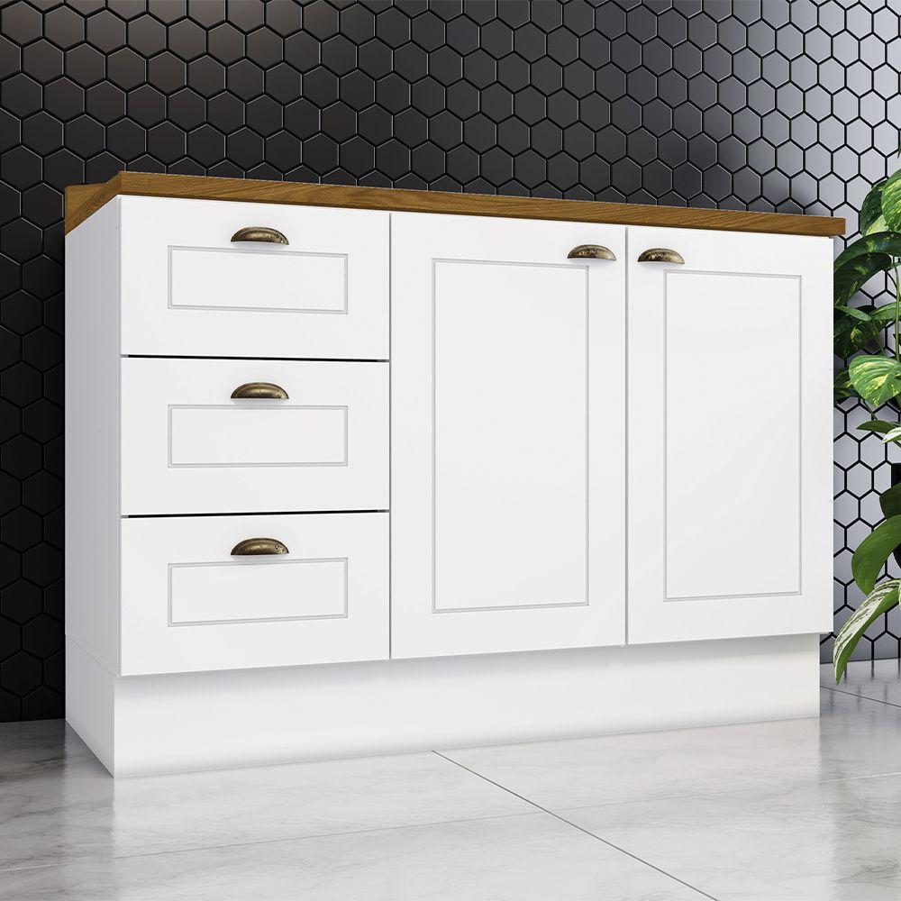 MUEBLE COCINA 2 PUERTAS 3 CAJONES NATUE BLANCO-3