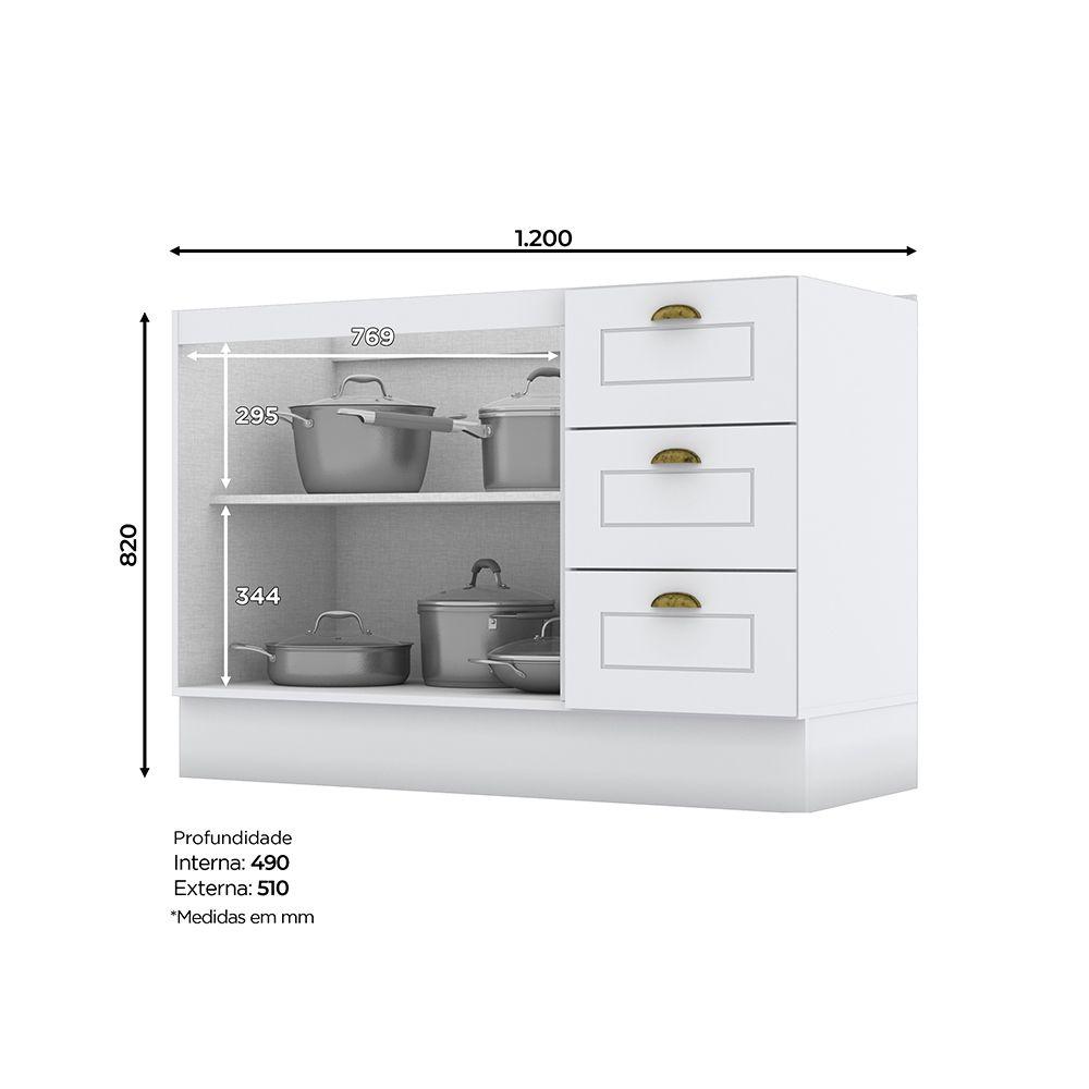 MUEBLE COCINA 2 PUERTAS 3 CAJONES NATUE BLANCO-6