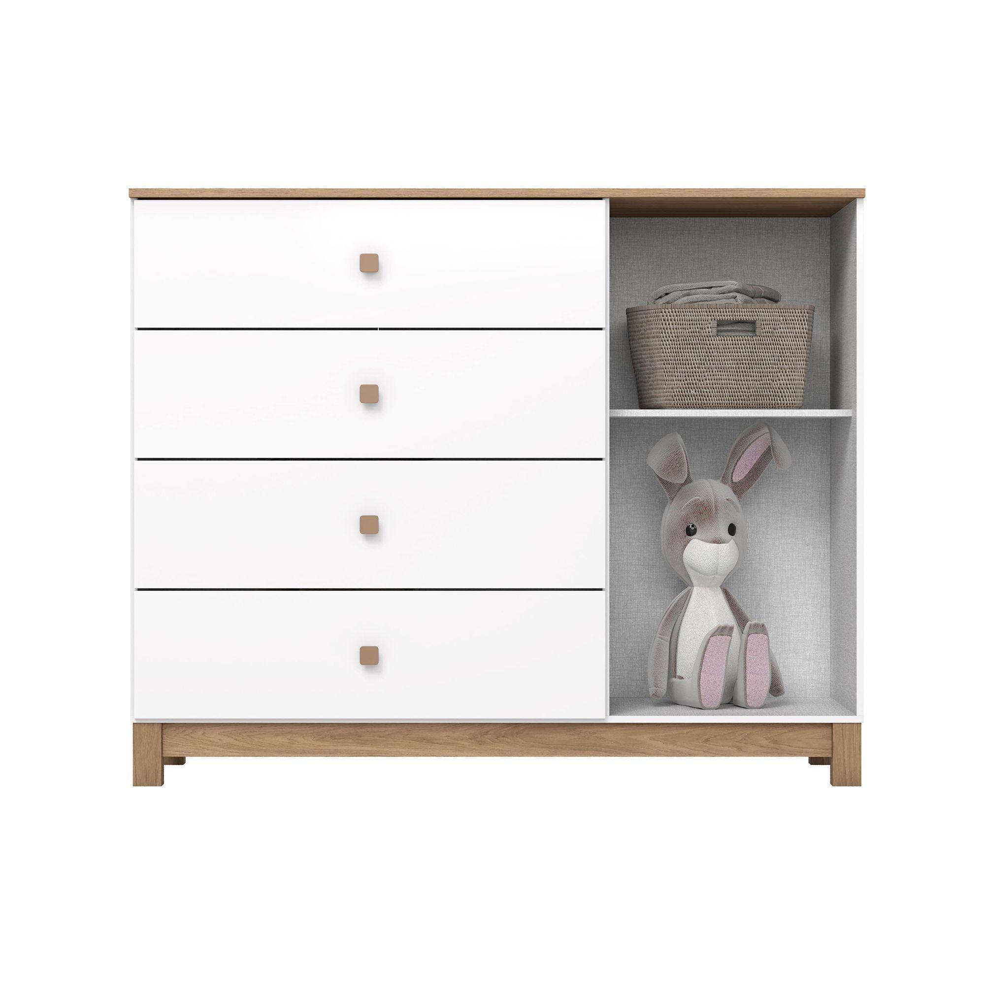 COMODA 4 CAJONES 1 PUERTAS HOME MOBILI ACONCHEGO-2