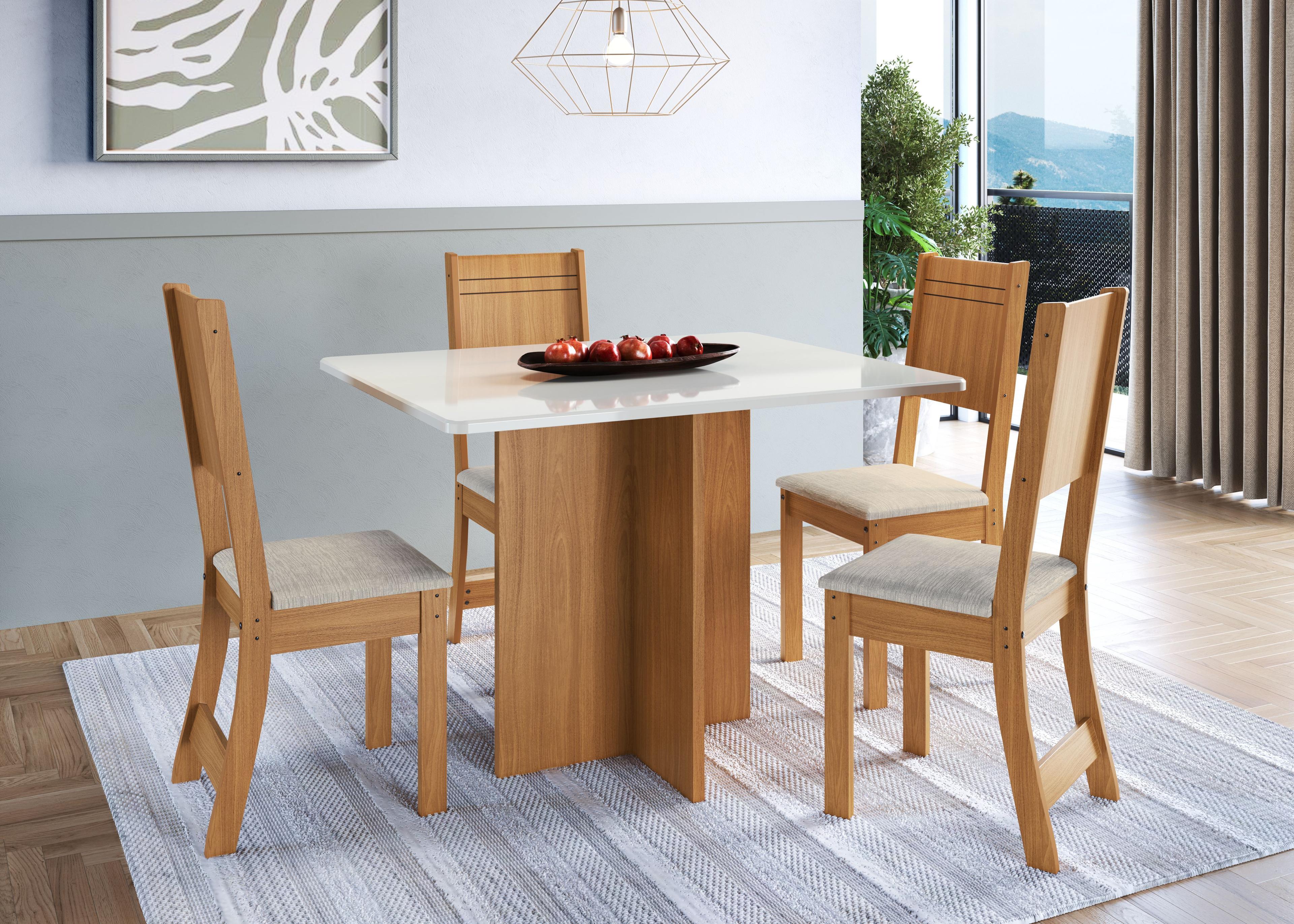 JUEGO DE COMEDOR 4 SILLAS MONACO-4