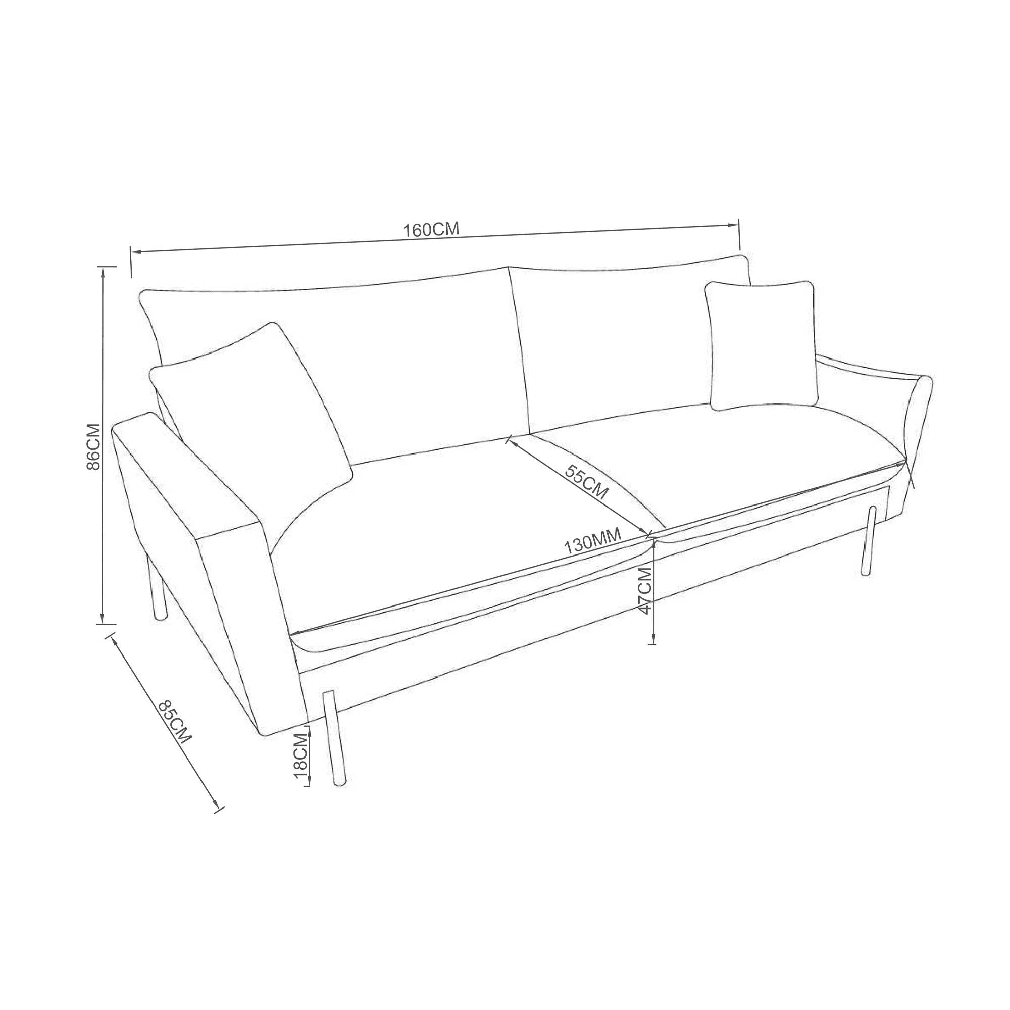SOFA 2 CUERPOS JSS4014 HUSTON2 AZUL-4