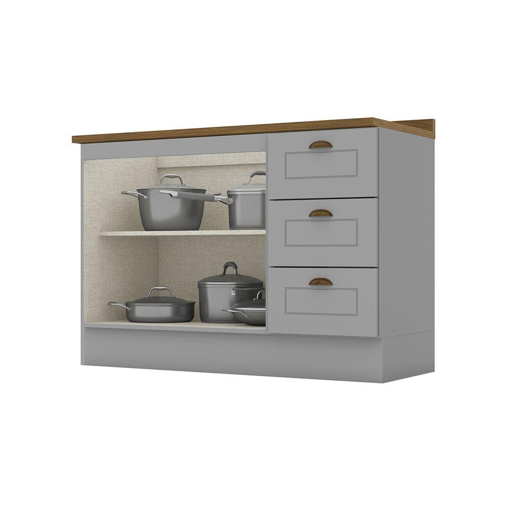 MODULO COCINA 2 PUERTAS + 3 CAJONES GRIS NATUE-2