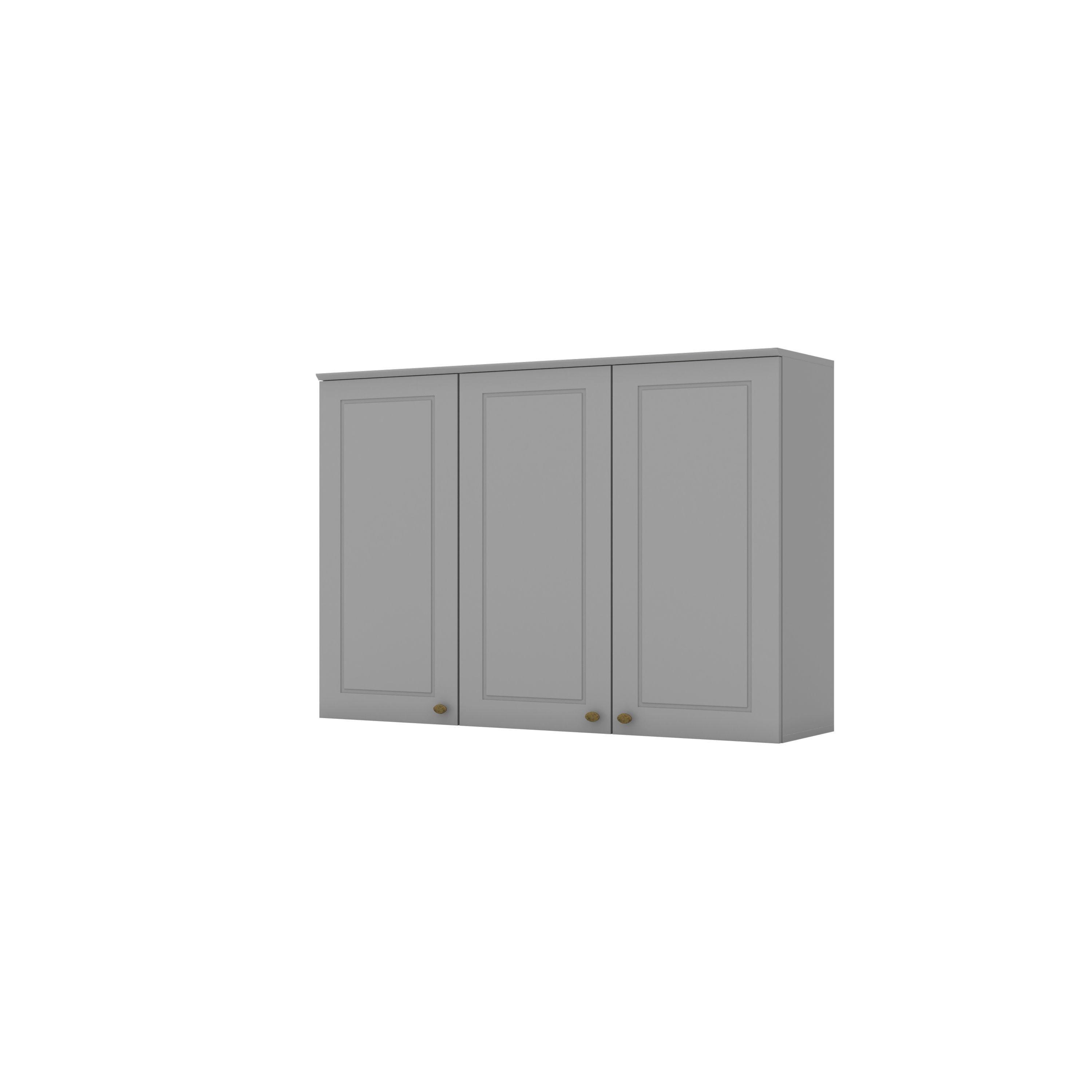 Módulo de Cocina 3 Puertas Aéreo Americana Gris-0