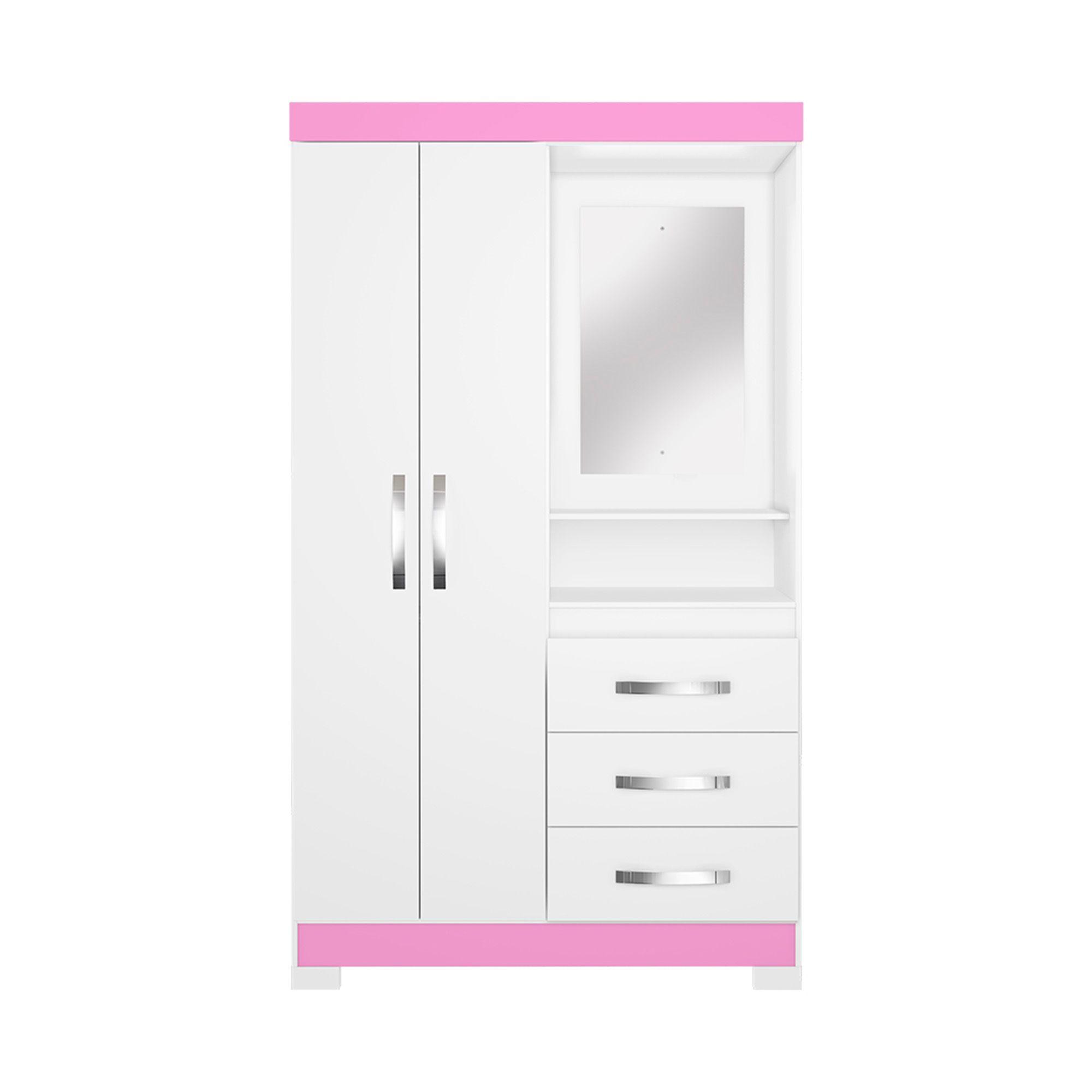 CLOSET 2 PUERTAS 3 CAJONES HOME MOBILI LIA BLANCO-1