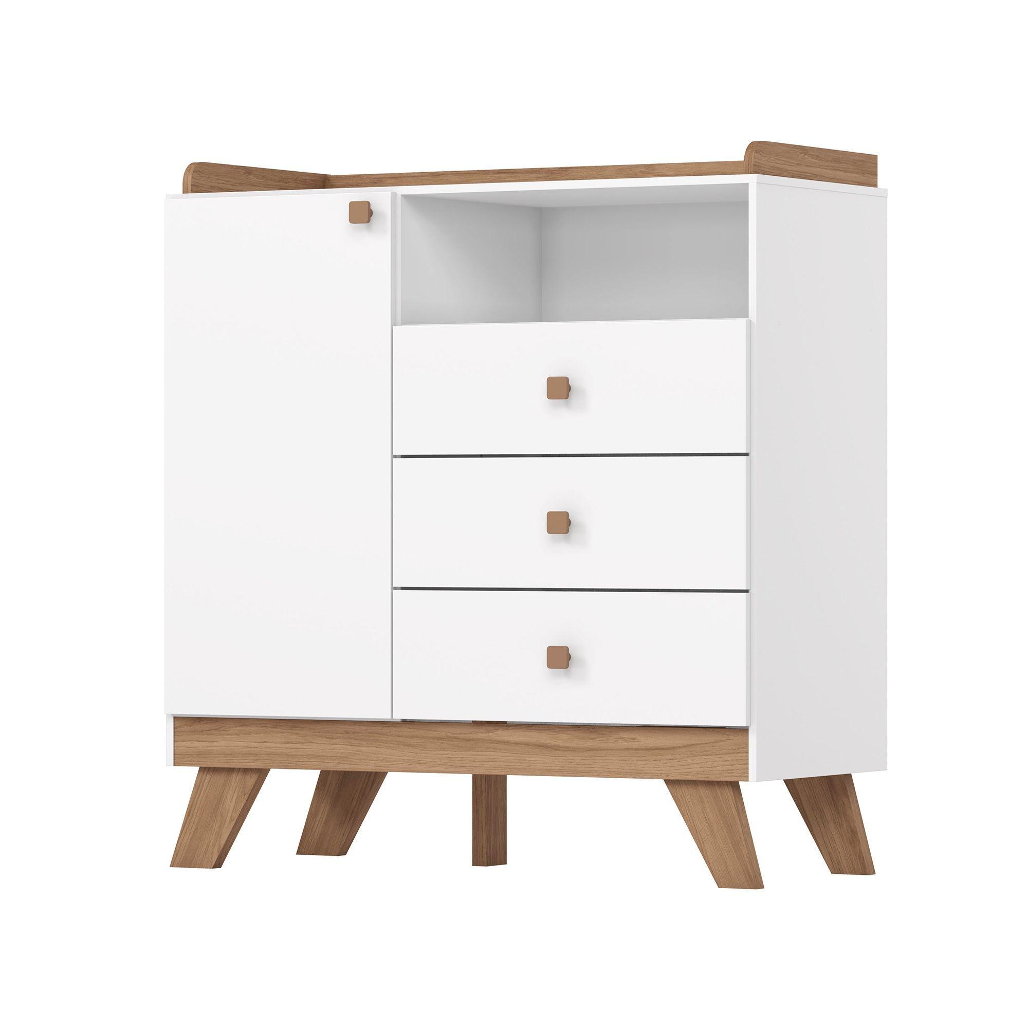 COMODA 1P 3C BLANCO CONFETE-0