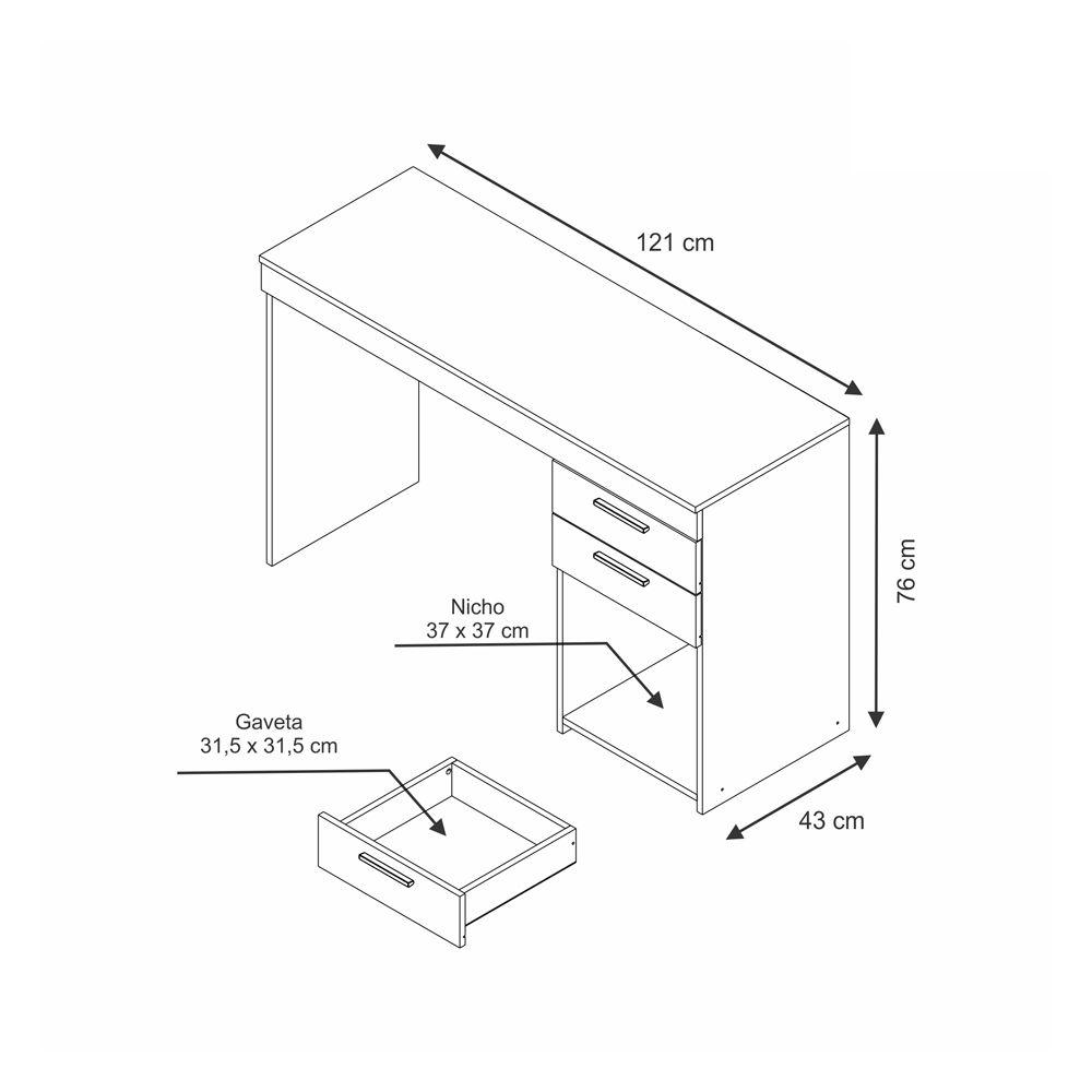 ESCRITORIO 2 CAJONES NIZA NOGAL-2