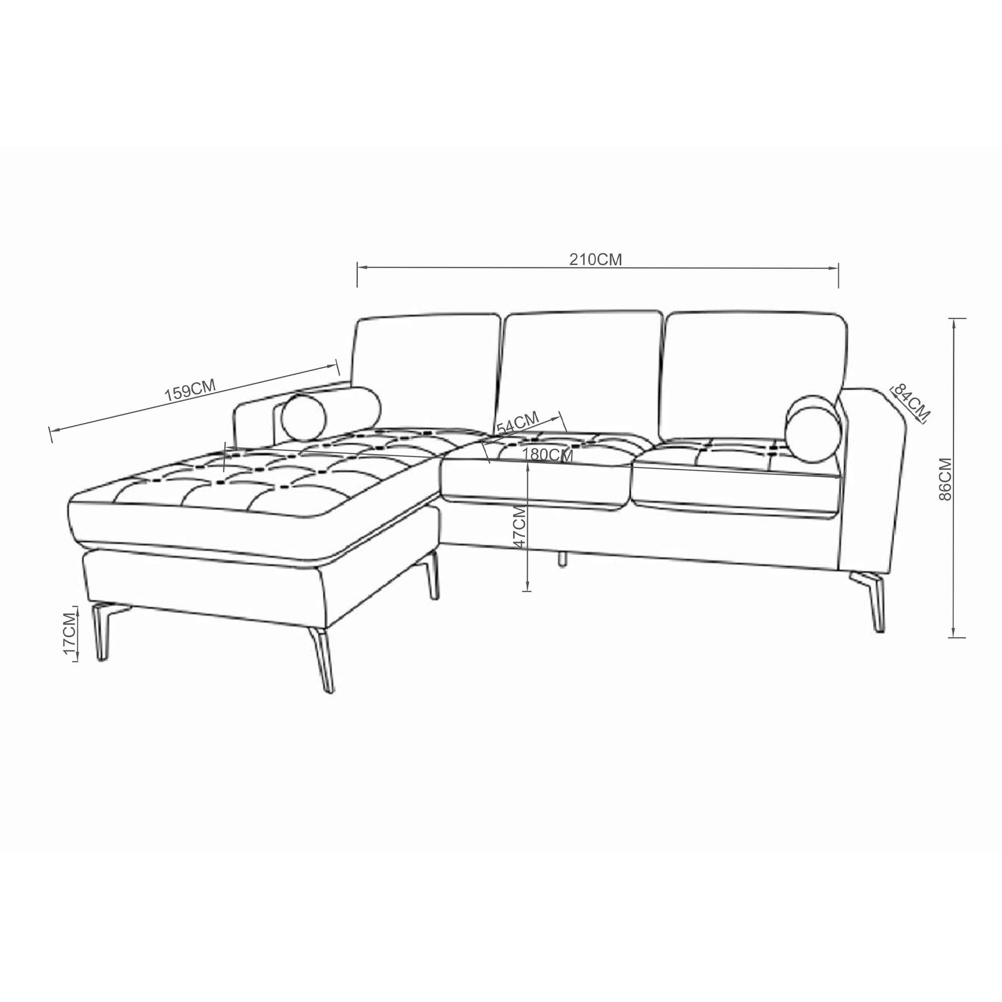 SOFA MODULAR INTERCAMBIABLE JSS-235 BALTIMORE CAFÉ-4