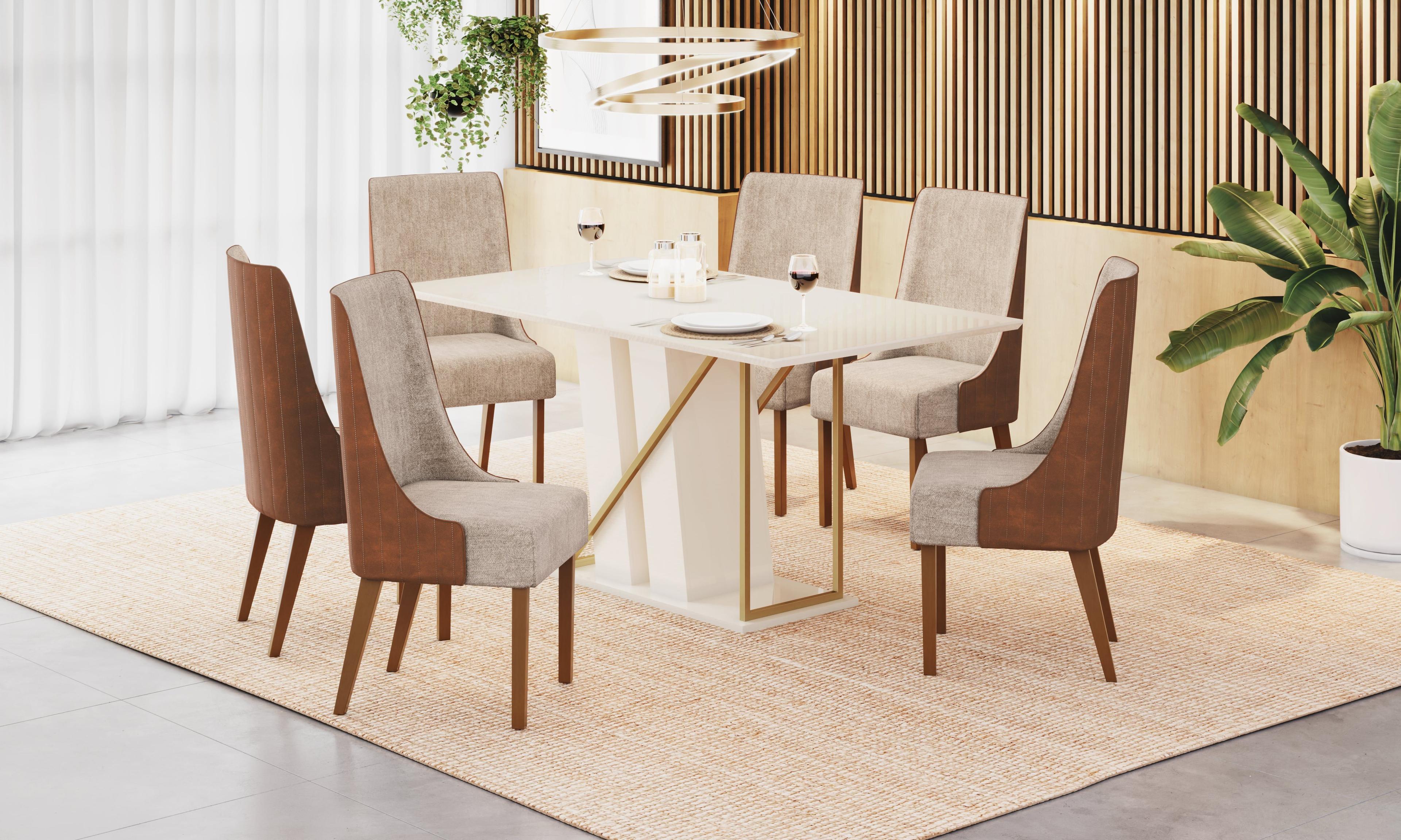 JUEGO DE COMEDOR 6 SILLAS AVANTY-6