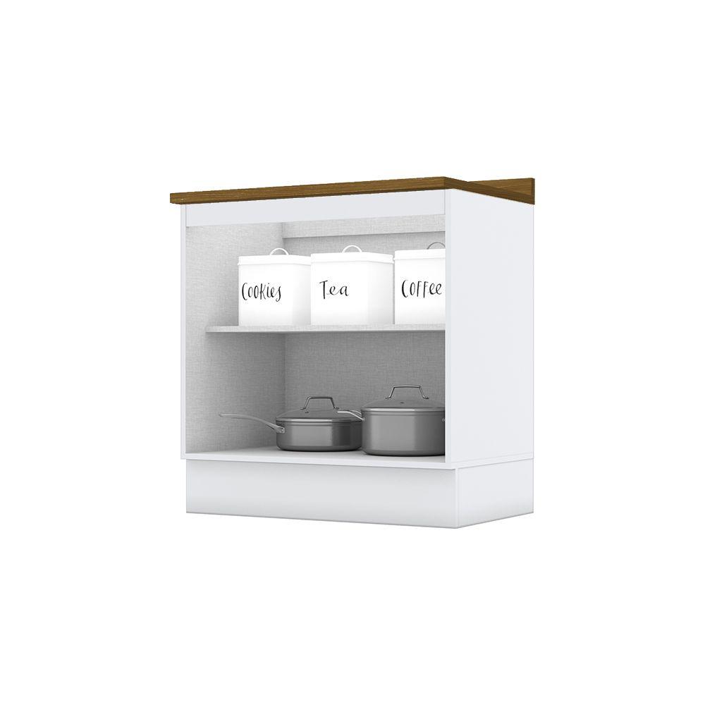 MUEBLE COCINA 2 PUERTAS CON CUBIERTA NATUE BLANCO-2