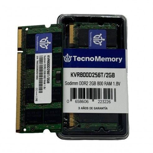 Memoria ram TecnoMemory Sodimm DDR2 2GB 800Mhz KVR800D2S6T/2GB-2