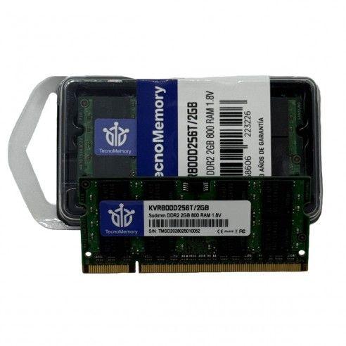 Memoria ram TecnoMemory Sodimm DDR2 2GB 800Mhz KVR800D2S6T/2GB-3