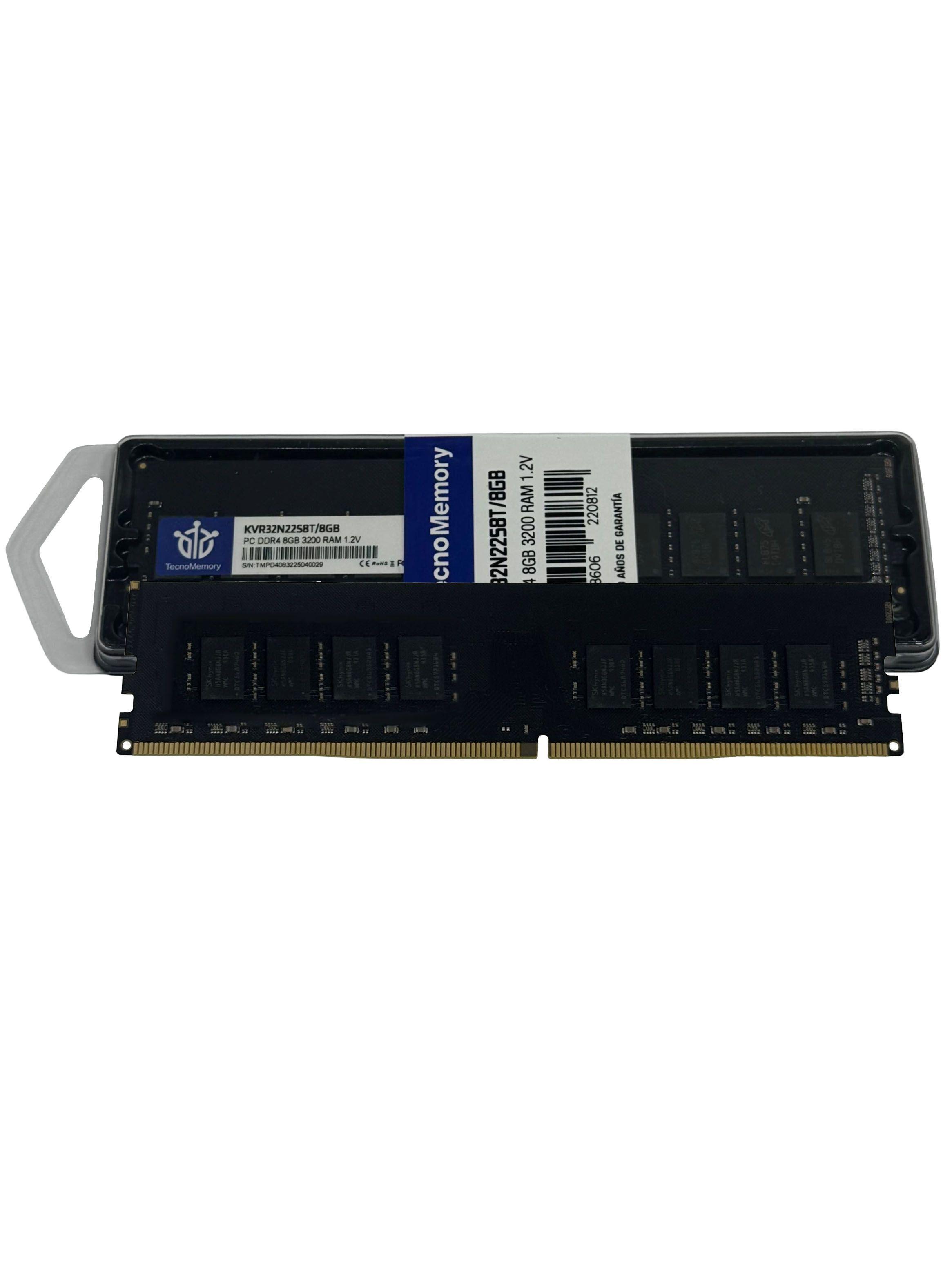 Memoria ram TecnoMemory PC DDR4 8GB 3200Mhz KVR32N22S8T/8-3