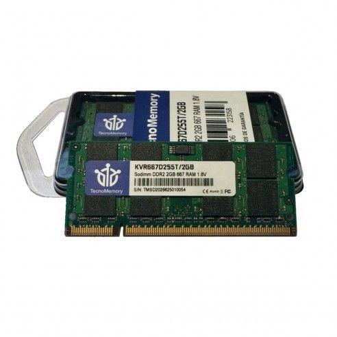 Memoria ram TecnoMemory Sodimm DDR2 2GB 667Mhz KVR667D2S5T/2GB-3