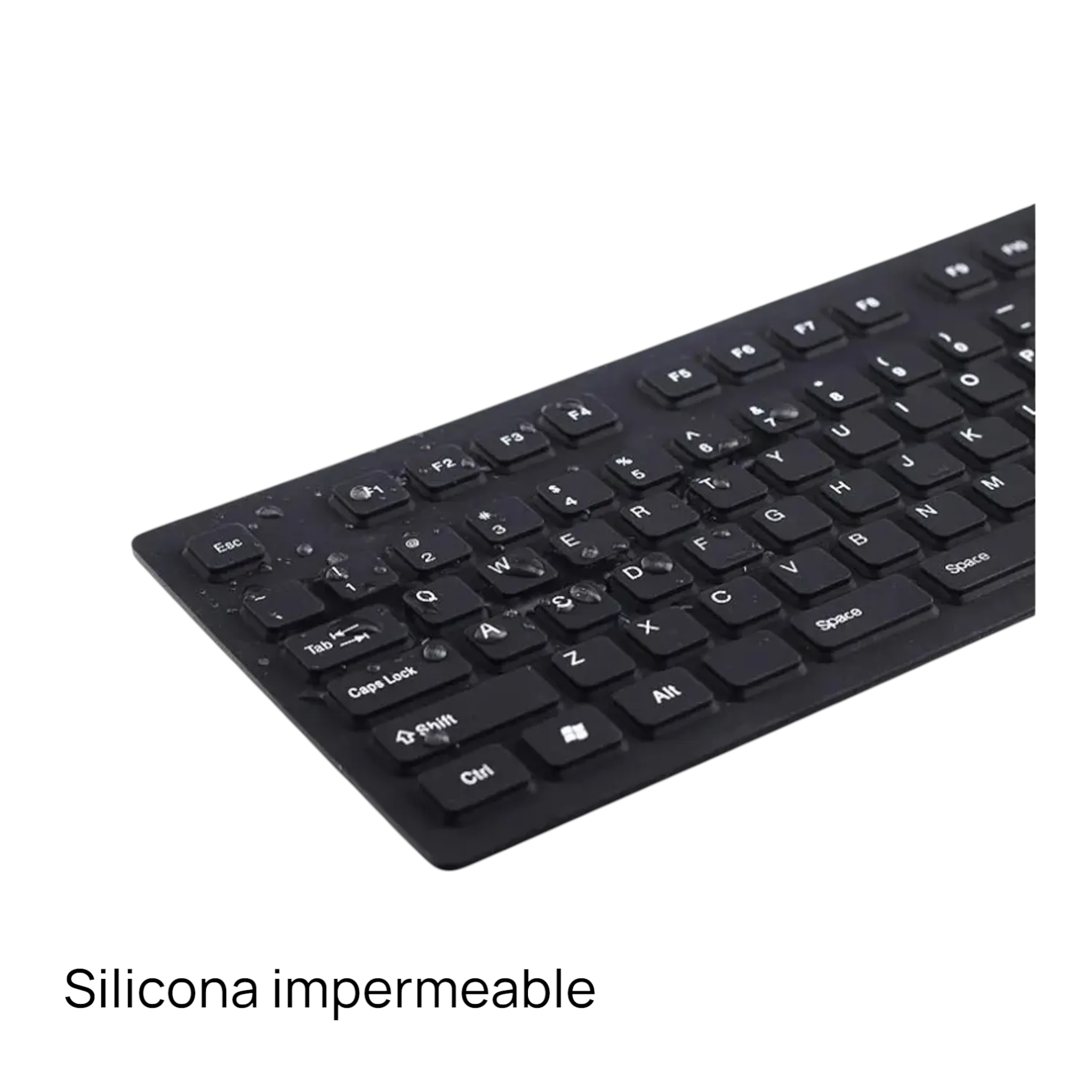 Teclado Silicona Flexible USB Resistente al Agua 109 Teclas-2