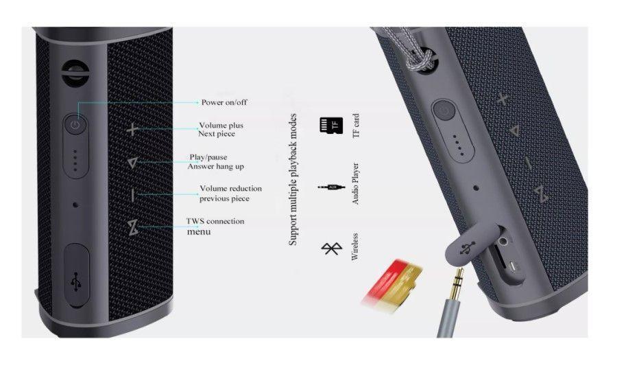 Parlante Inalámbrico Y331 Awei A prueba de Agua IPX6-3