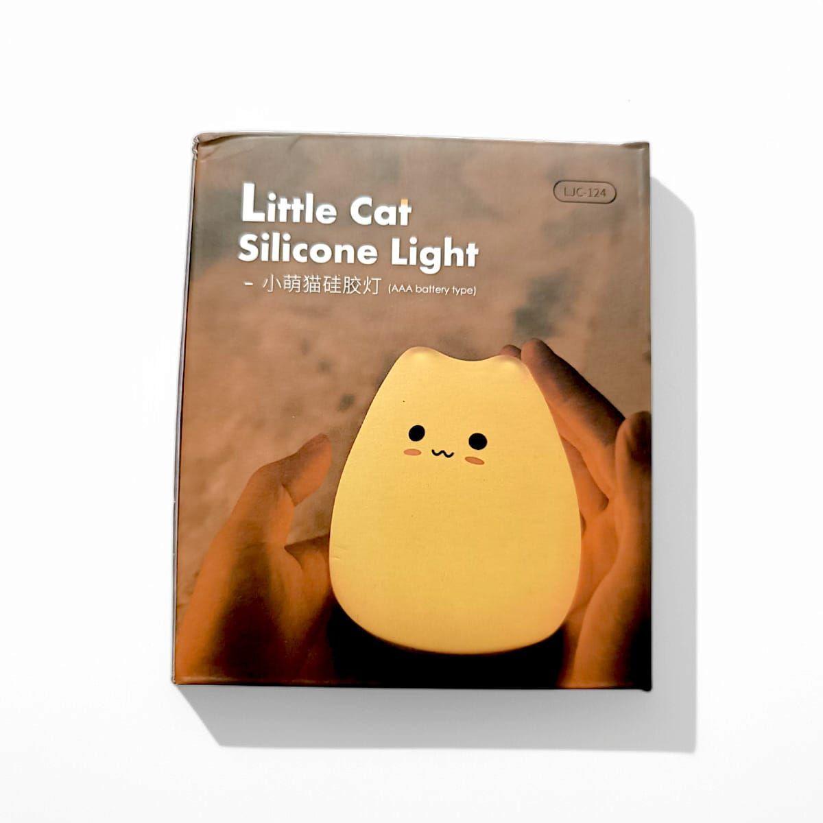 Lampara De Silicona Gatito Led Espanta Cuco-4