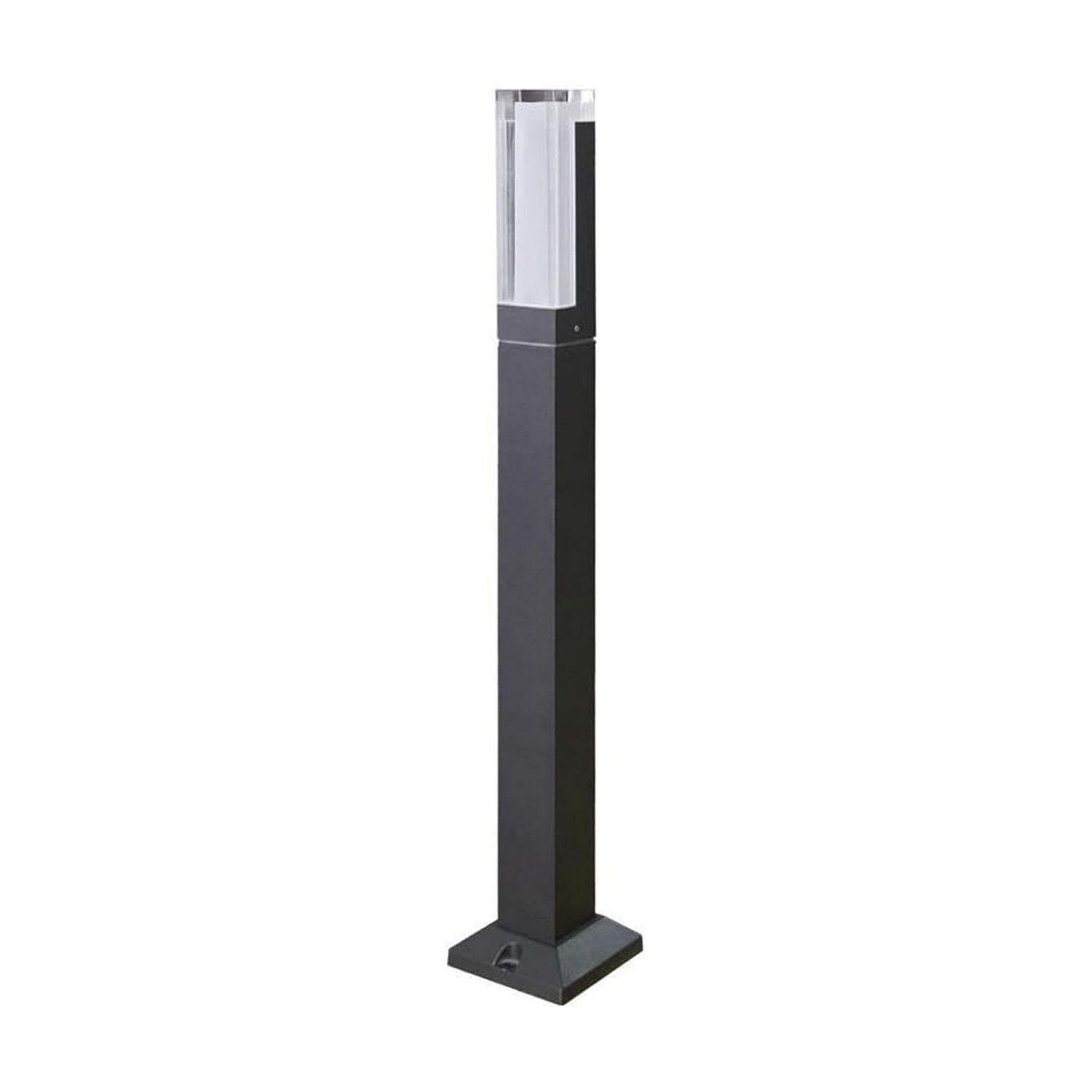 Apliqué Piso LED Poste Exterior 80cm Negro 7W Cáli-0