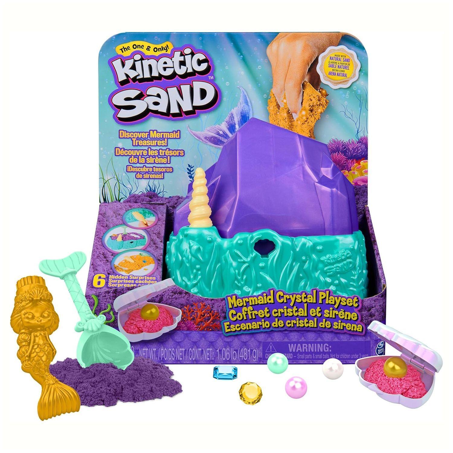Set De Juego Arena "Escenario de Cristal Sirena" - Kinetic Sand-0