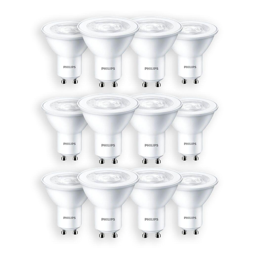 Pack 12 Ampolleta Philips Eco LED 3.8W GU10 - Cálido-0