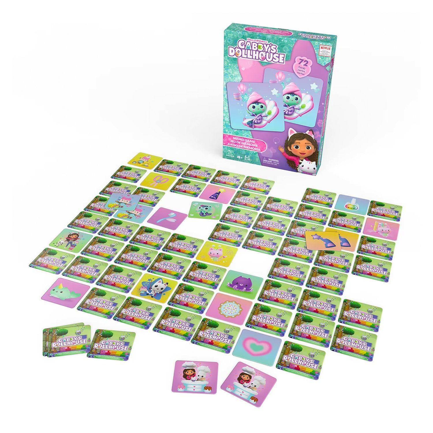 Juego de memoria  72 cartas- Gabby's Dollhouse-2