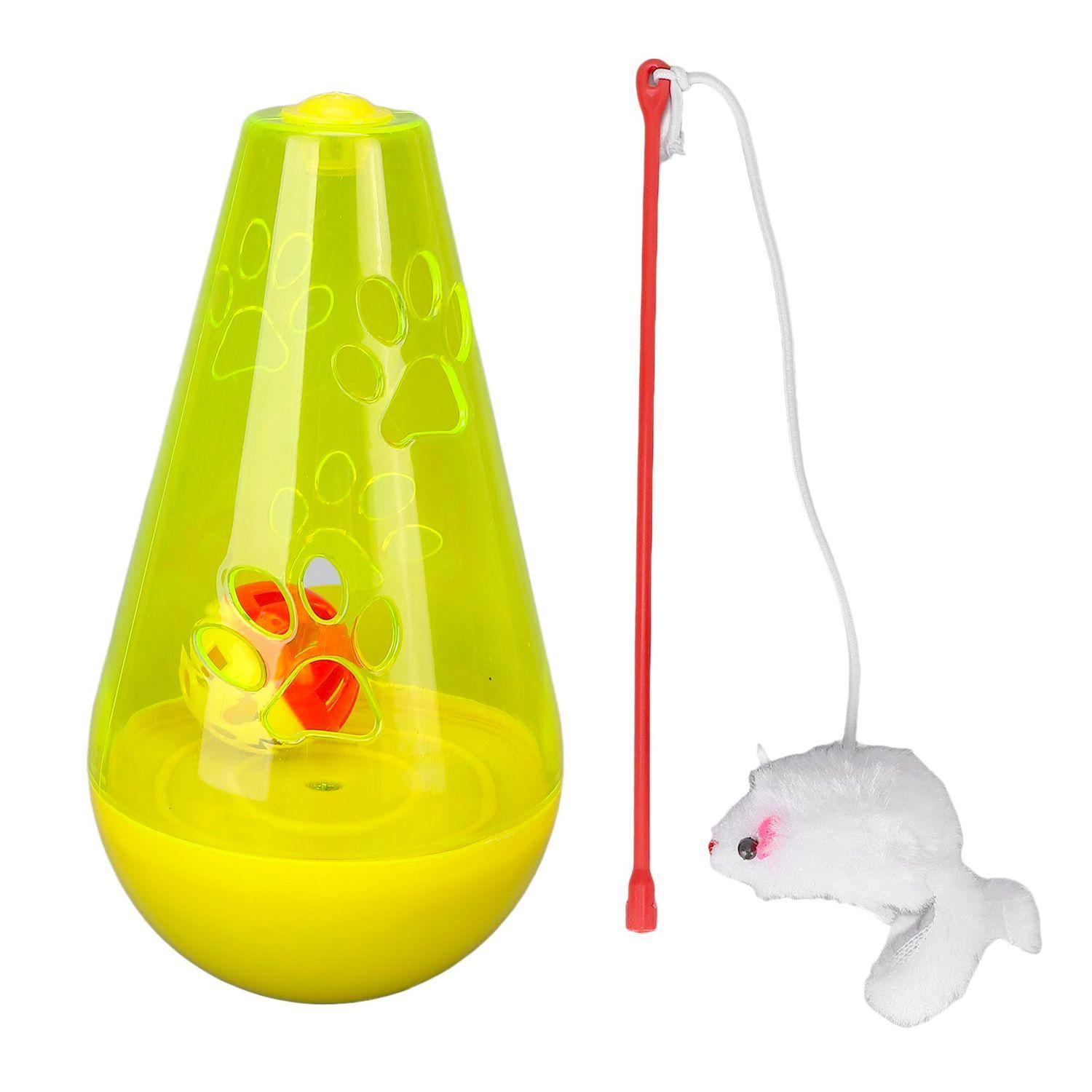 Juguete Porfiado Con Señuelo De Ratón Para Gatos-3