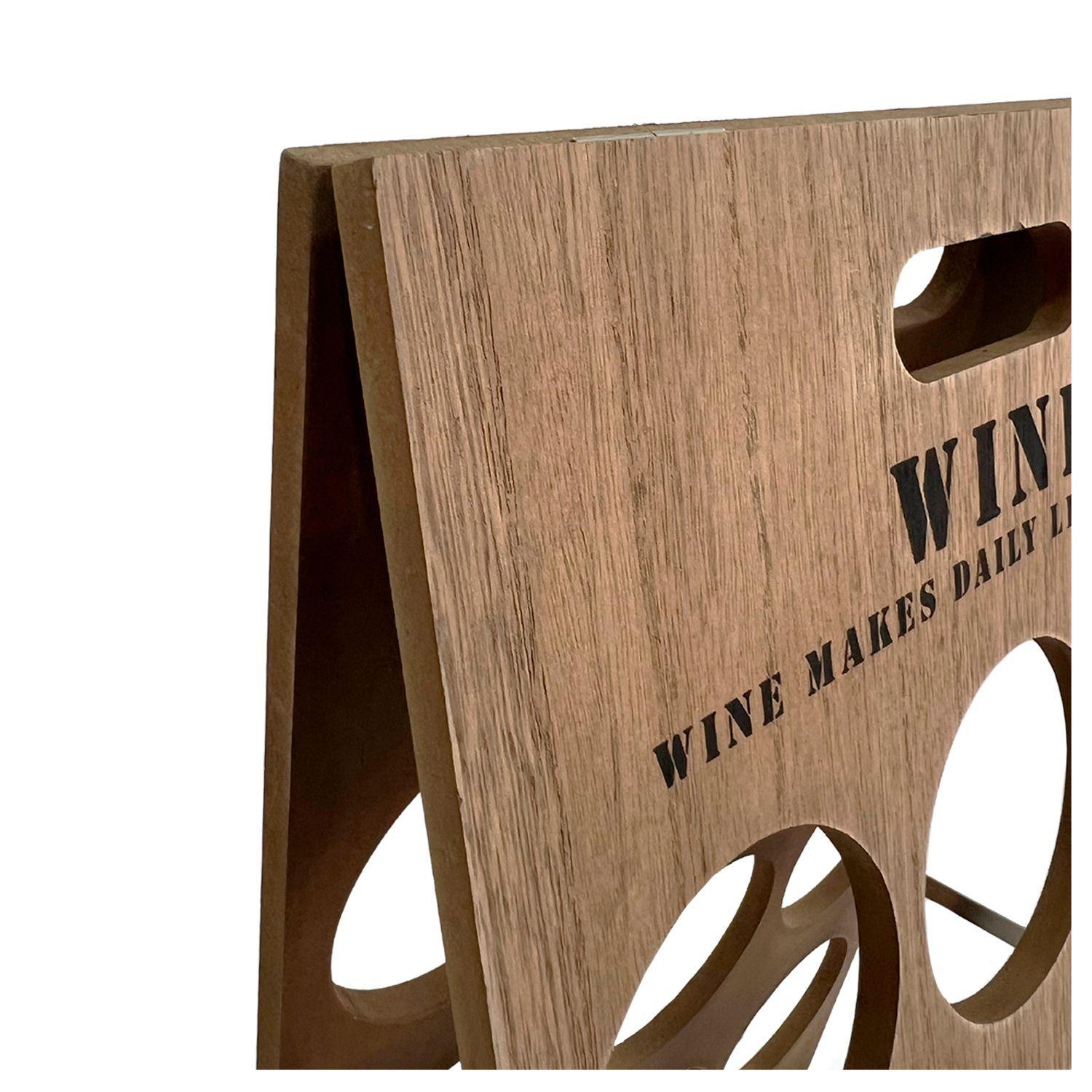 Organizador De Vinos De Madera 9 Divisiones-5